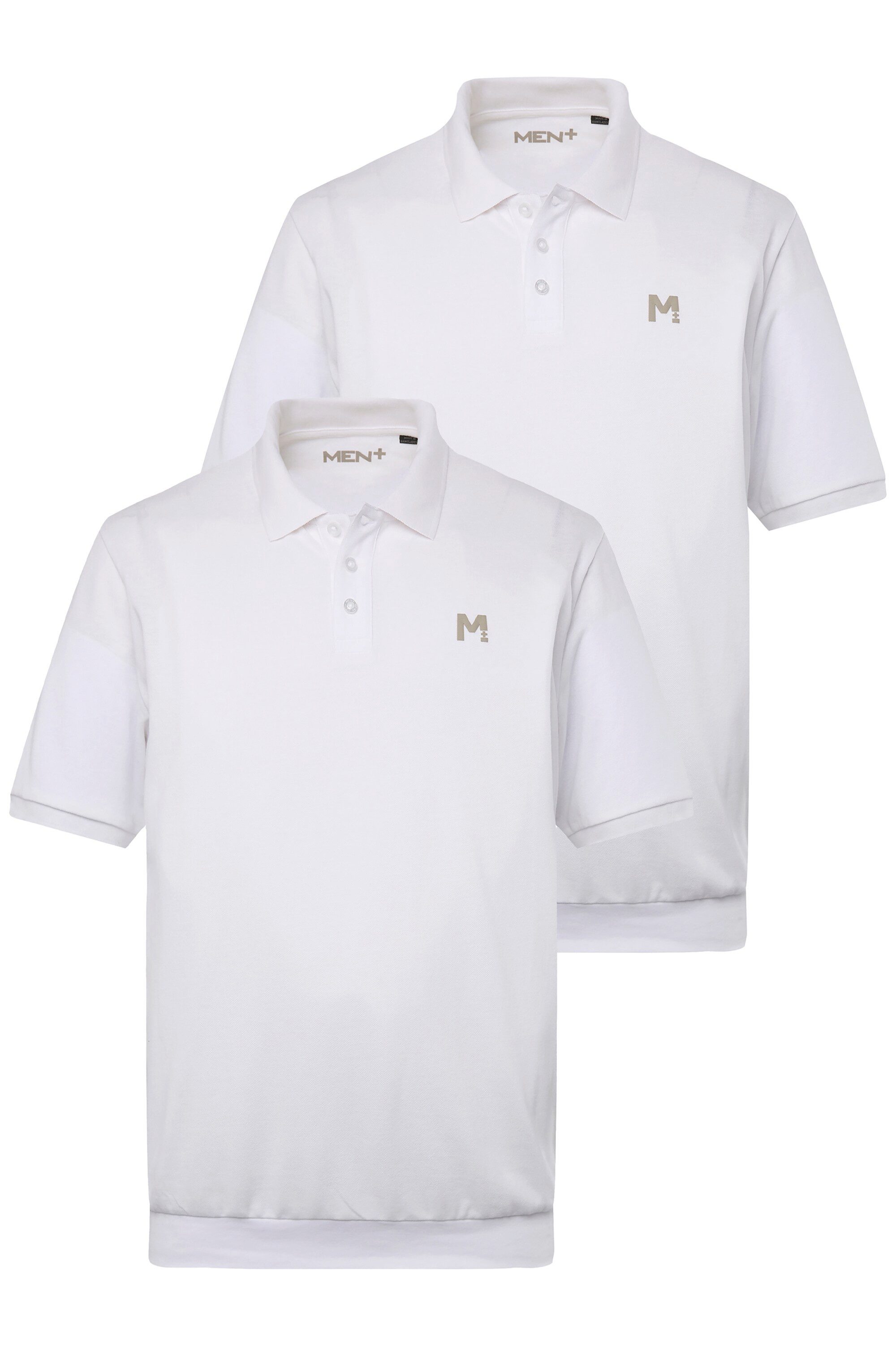 Men Plus Poloshirt Men+ Poloshirts 2er-Pack günstig online kaufen
