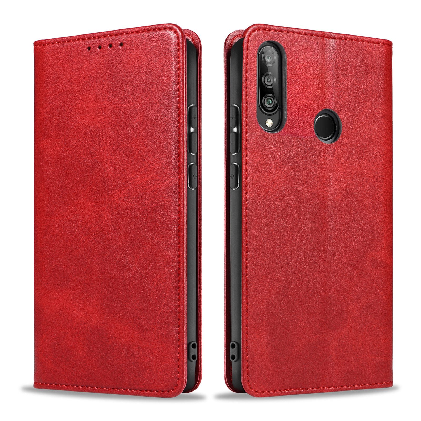 Tec-Expert Handyhülle Tasche Hülle für Huawei P30 Lite 6.15 Zoll, 6.15 ", Cover Klapphülle Case mit Kartenfach Fliphülle aufstellbar