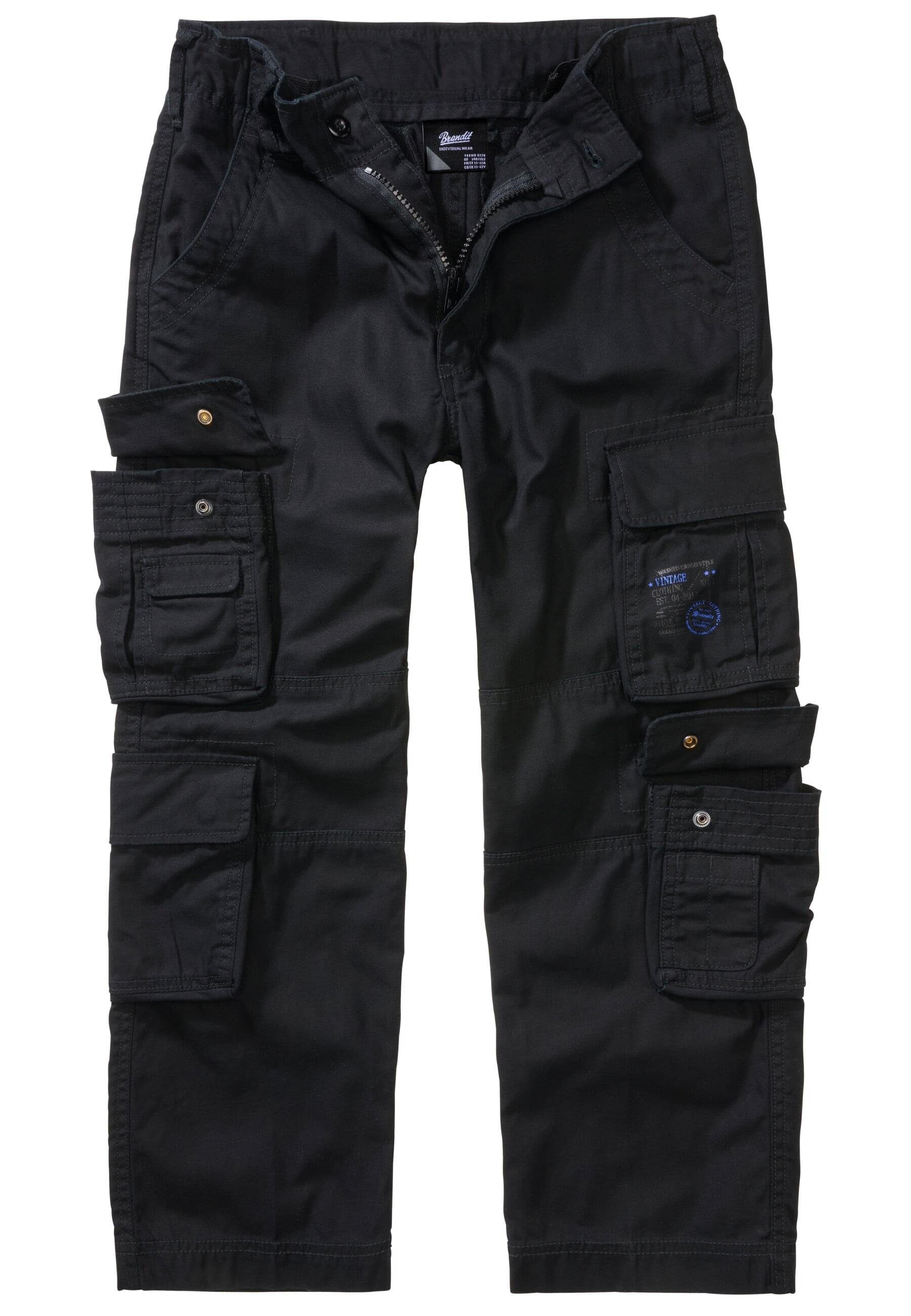 black Trouser Herren Brandit Kids Cargohose Pure (1-tlg)