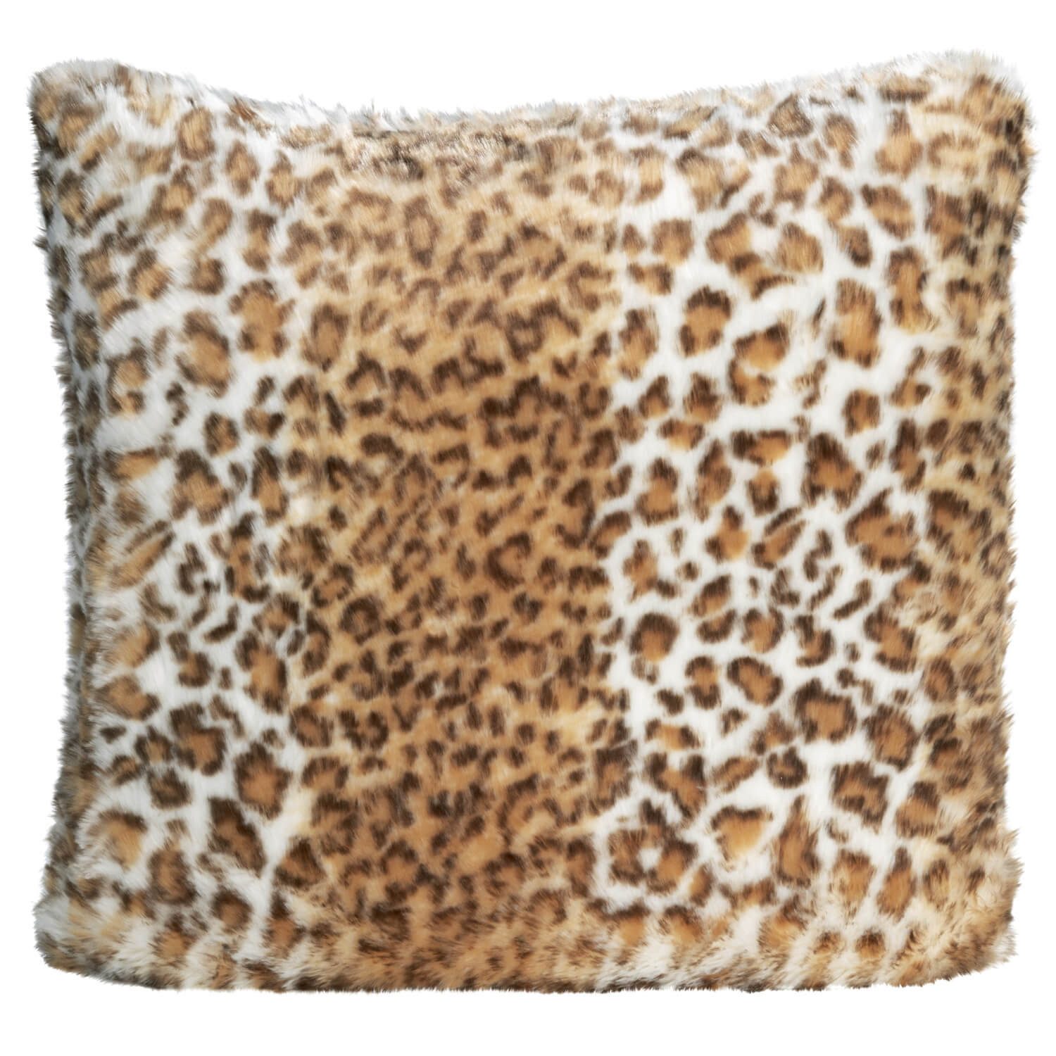 Winterhome Fellkissen Fellkissen Snow Leopard Full Fur, Kunstfell, Schneeleopard, Dekokissen, Zierkissen