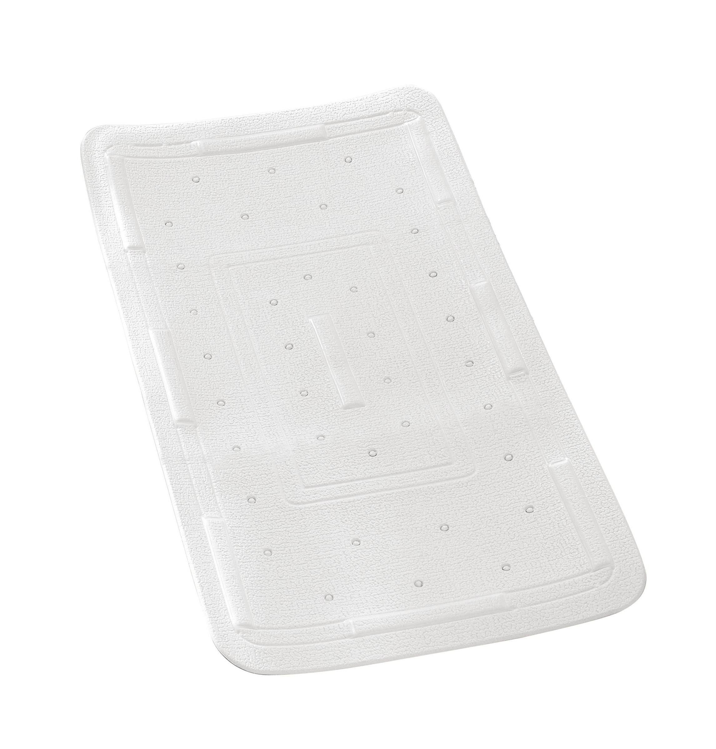 WENKO Duschmatte Rutschfeste Wanneneinlage FLORIDA, 90 x 36,5 cm, für Badezimmer geeignet, angenehme Trittkomfort, Badematte