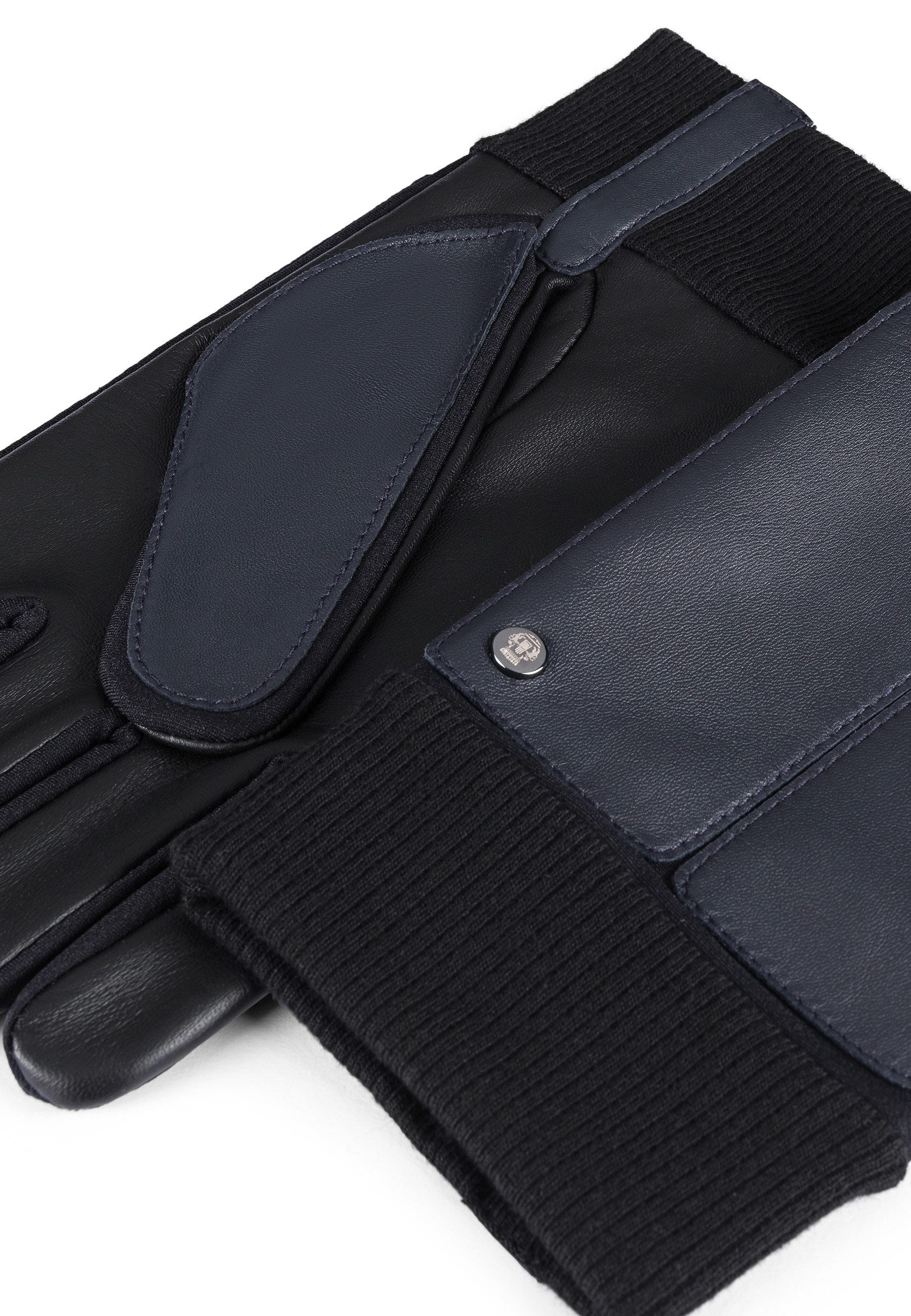 Roeckl Lederhandschuhe KOPENHAGEN TOUCH Lederhandschuhe mit Strickbund