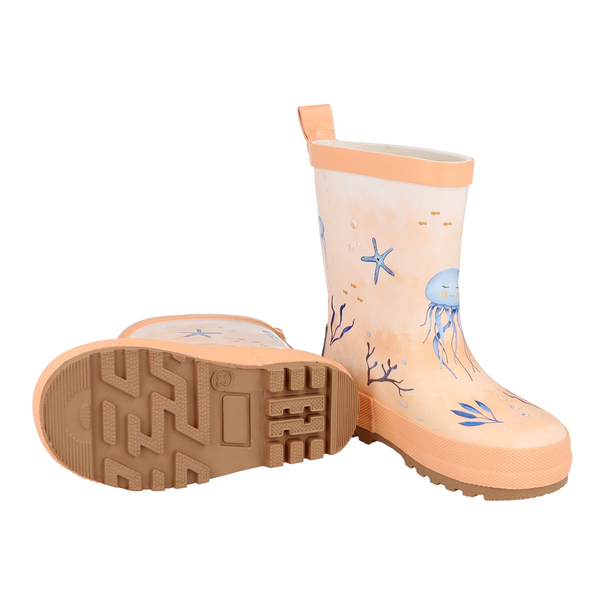 MAXIMO Gummistiefel Unterwasser Qualle, Reflekt 3M, Jerseyfutter Gummistiefel (2-tlg)