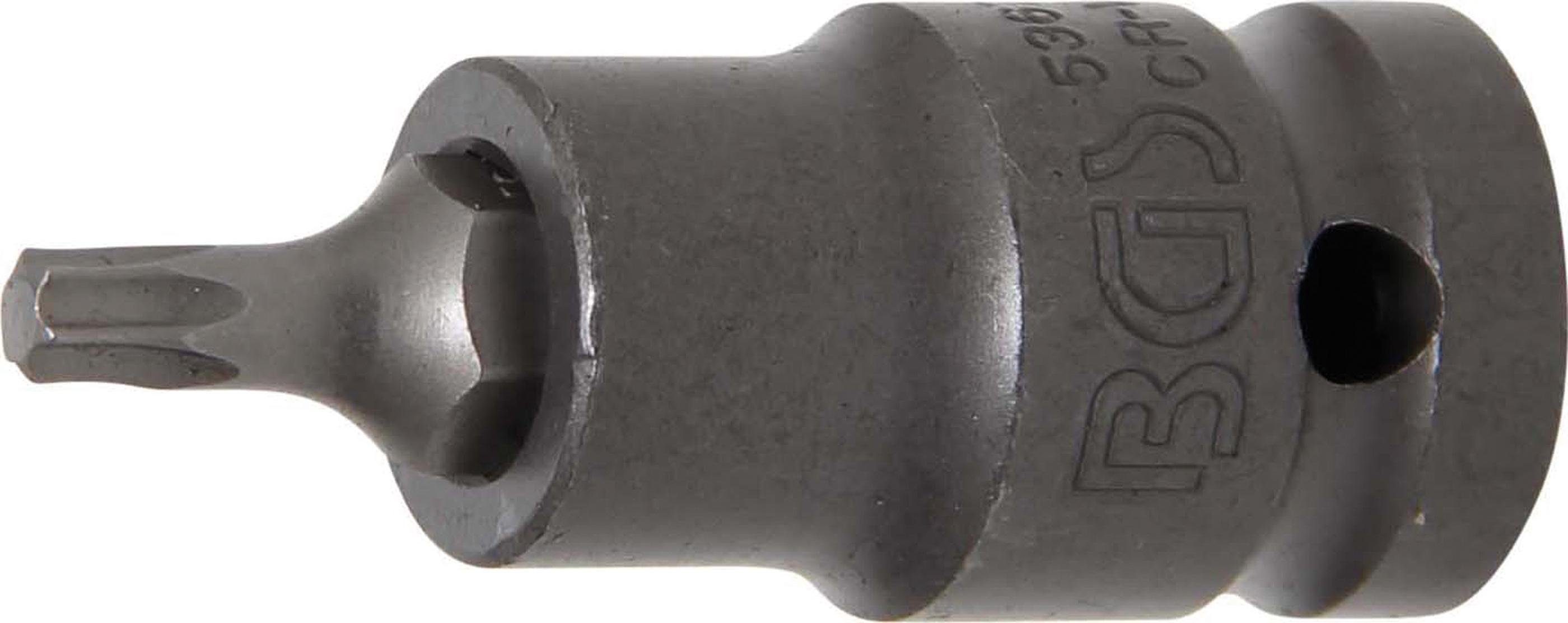 BGS technic Bit-Schraubendreher Kraft-Bit-Einsatz, Antrieb Innenvierkant 12,5 mm (1/2), T-Profil (für Torx) T27