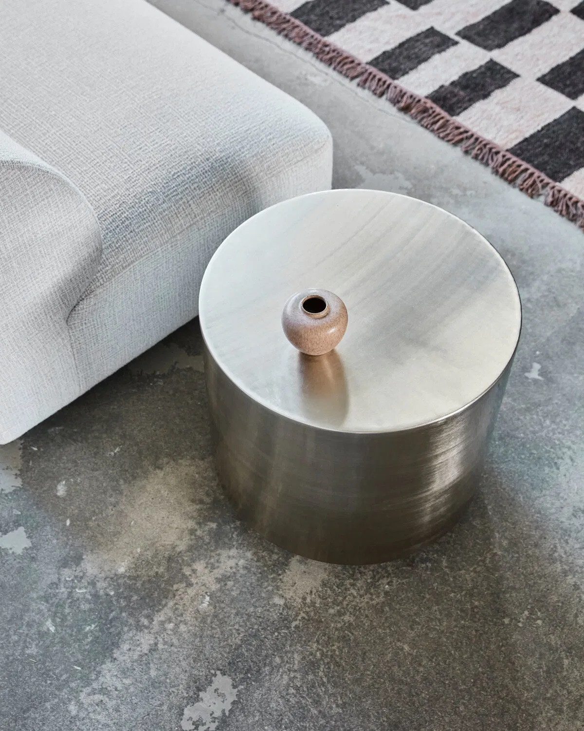 House Doctor Beistelltisch House Doctor Beistelltisch STEP silber, 50x50x45,5cm