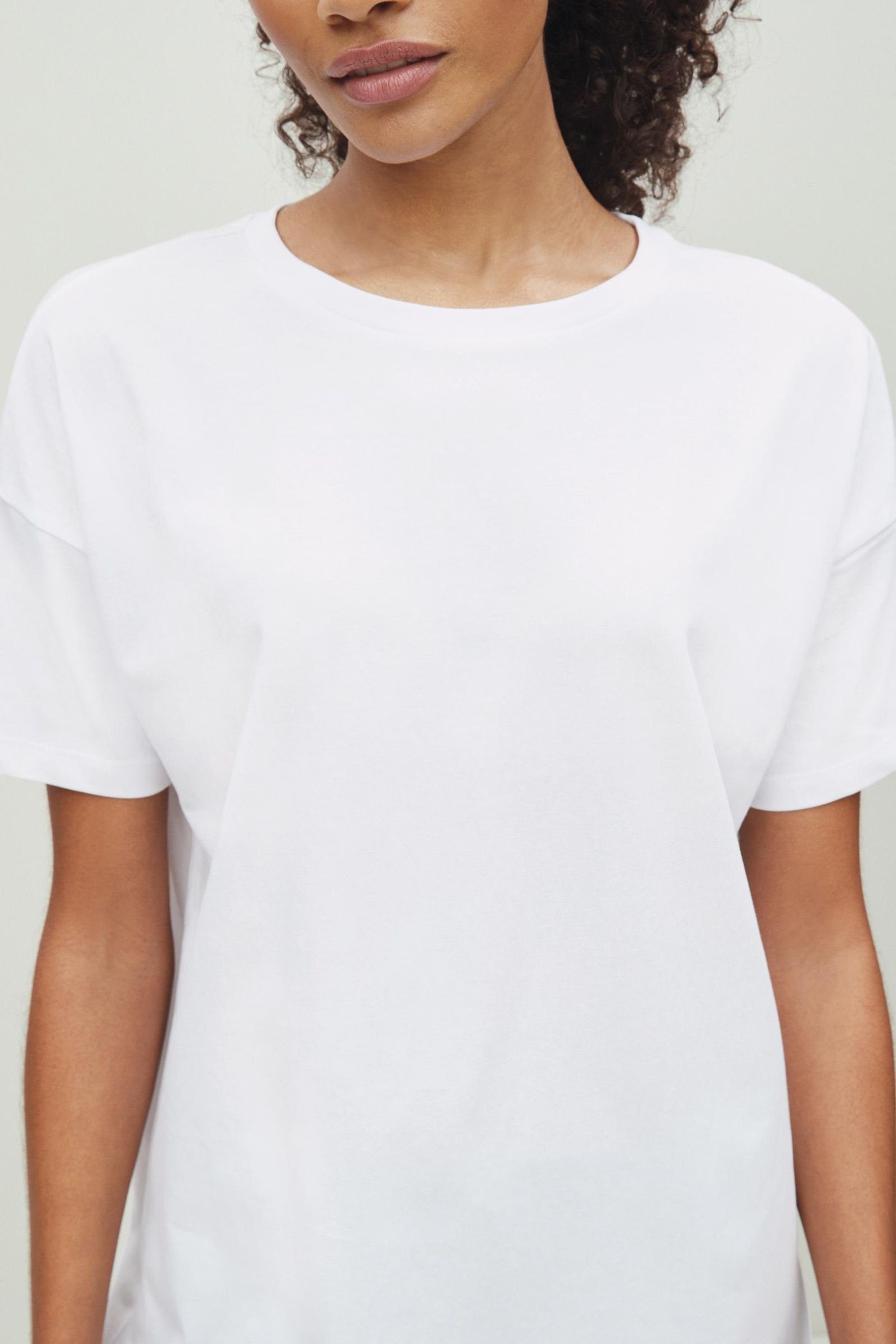White Brilliant T-Shirt Oversize-T-Shirt (1-tlg) Next