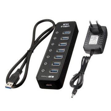 ELEGIANT EGU-001 USB-Adapter zu USB-C, 100 cm, 7 USB Hub 1 Schnellcharging