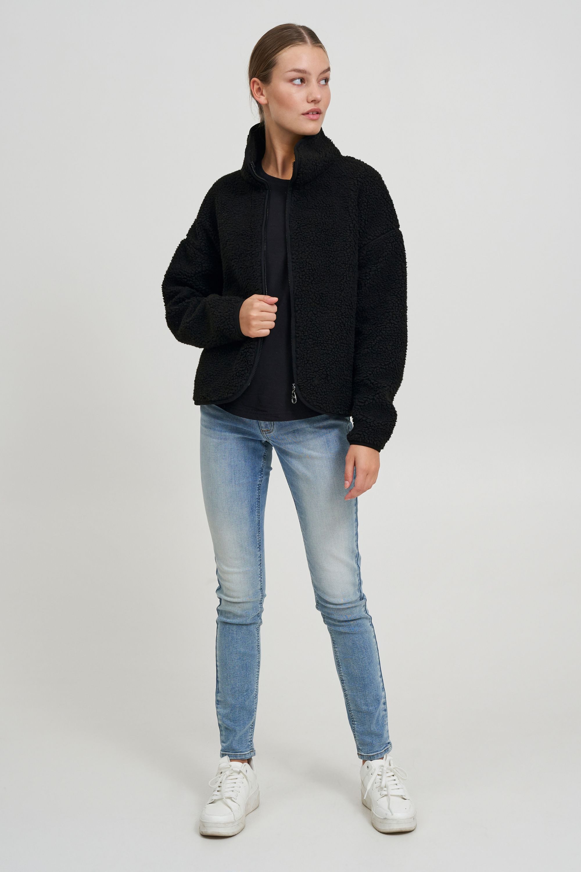 OXMO Plüschjacke OXTonje Kuschelige Teddyjacke mit Stehkragen günstig online kaufen
