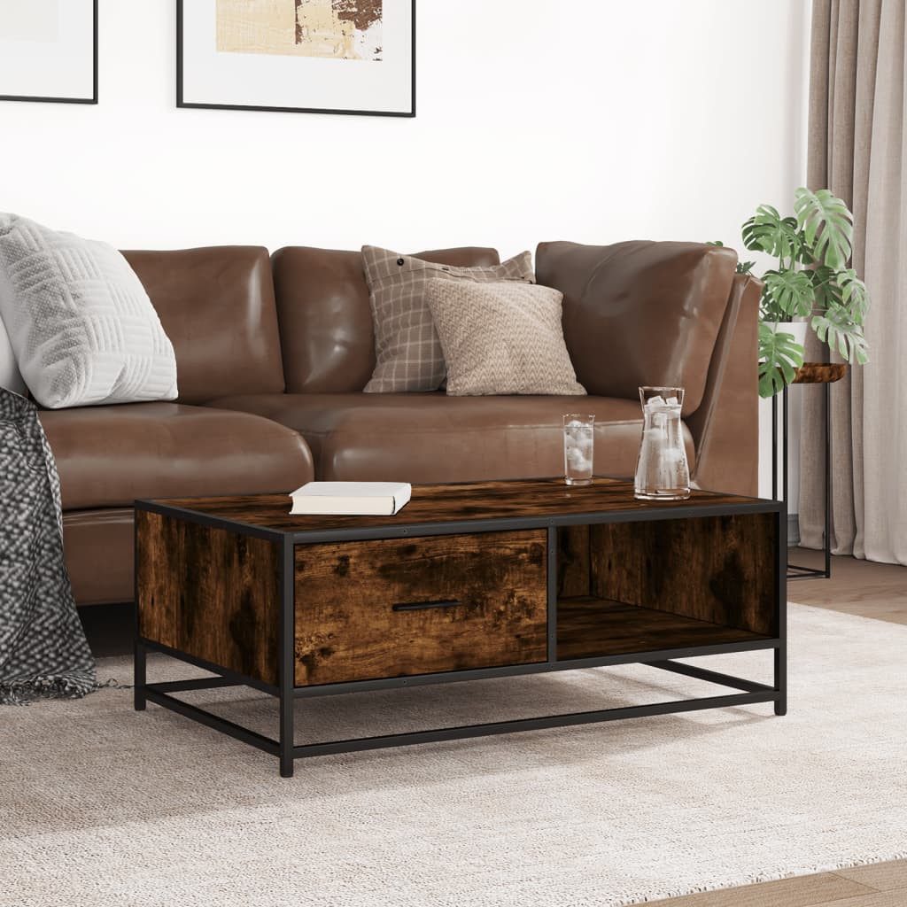vidaXL Couchtisch Couchtisch Räuchereiche 90x57x35 cm günstig online kaufen