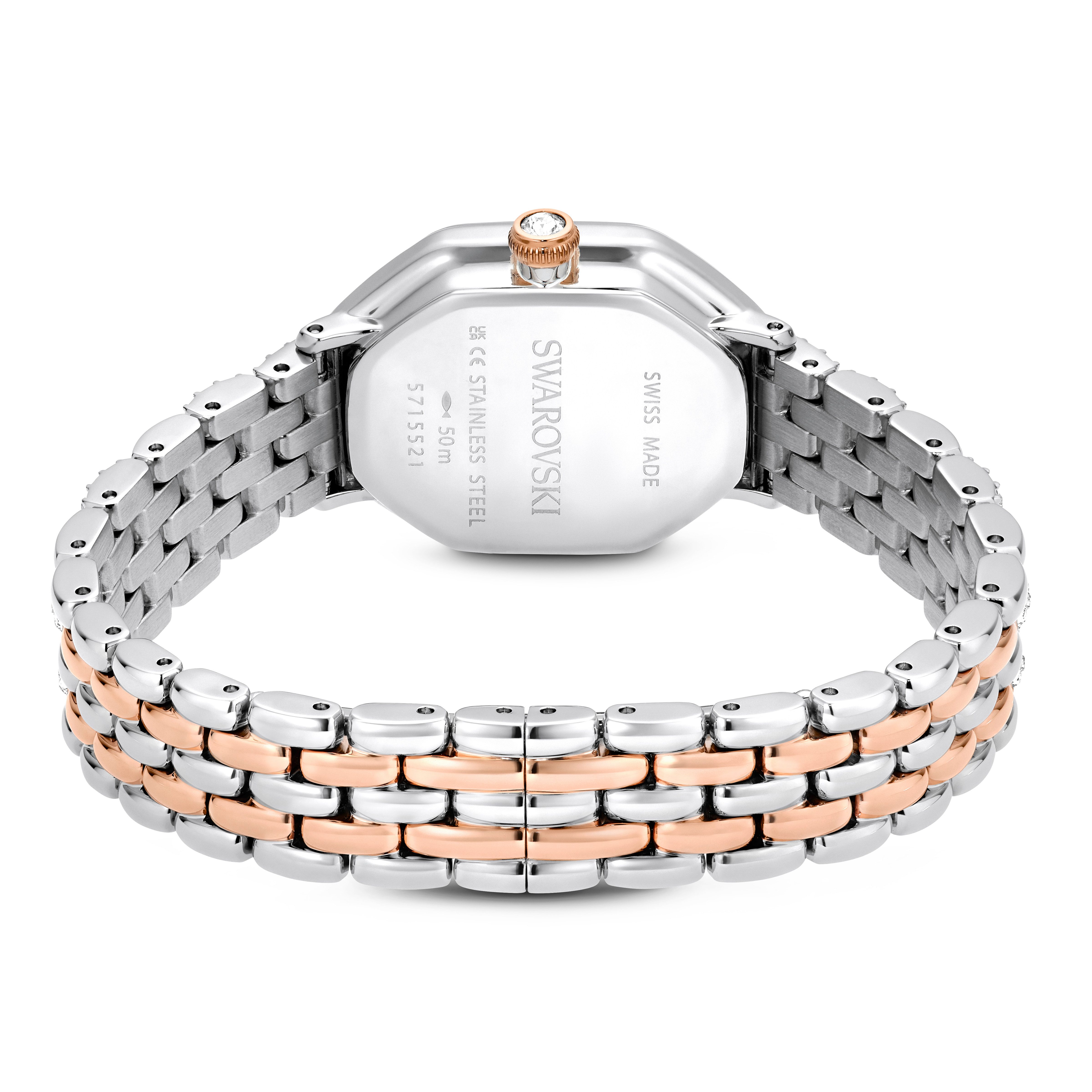 Swarovski Quarzuhr DEXTERA OCTAGON 5715521, Armbanduhr, Damenuhr, Swiss Made, Edelstahlarmband, analog