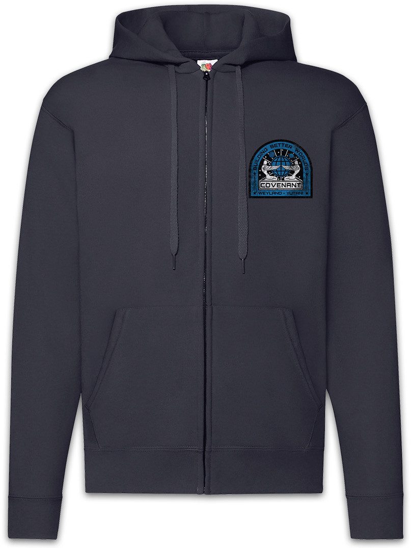 Sweatjacke USCSS Covenant Patch Zipper Hoodie Prometheus Nostromo Weyland Alien