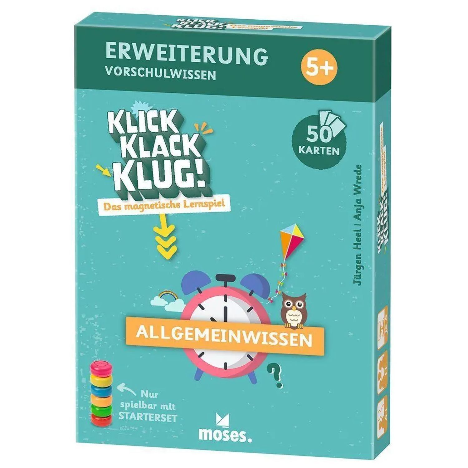 Moses. Verlag Spiel Klick Klack Klug! – Lernspiel Erweiterungsset, für Vorschulkinder