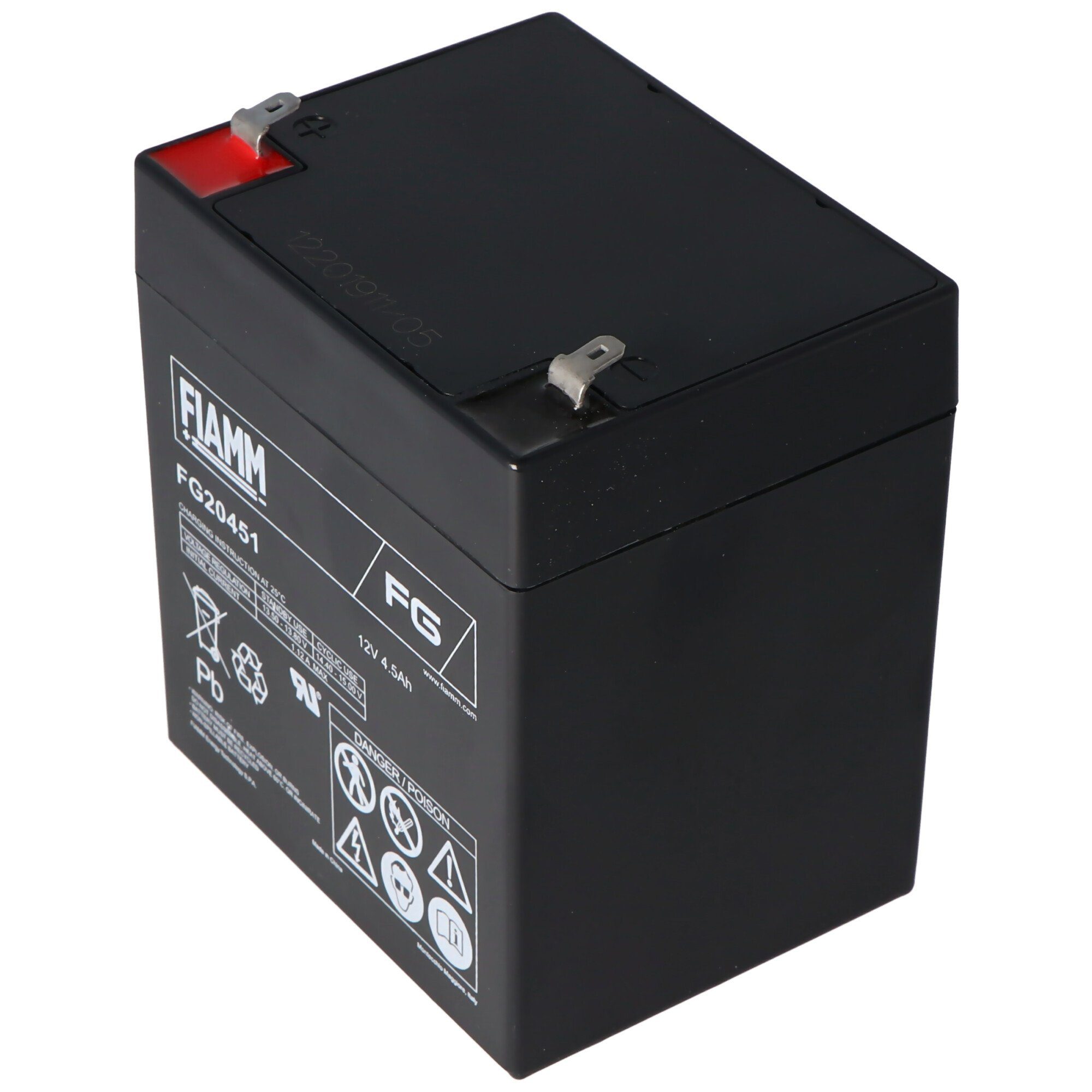 Fiamm Fiamm FG20451 Akku 4,5Ah 12 Volt Bleiakku Akku 4500 mAh (12,0 V)