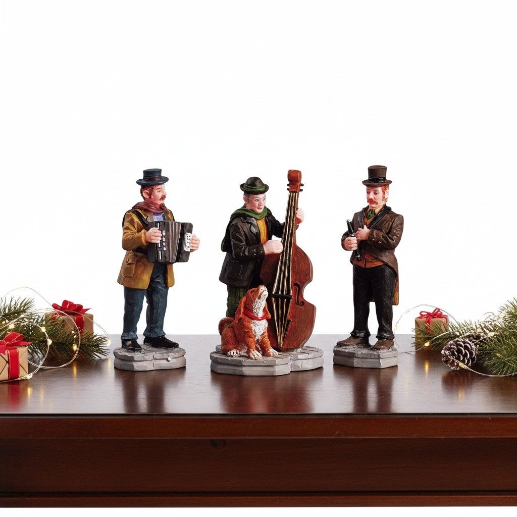 LeMax Weihnachtsdorf Christmas Village Streetside Trio Set 52035