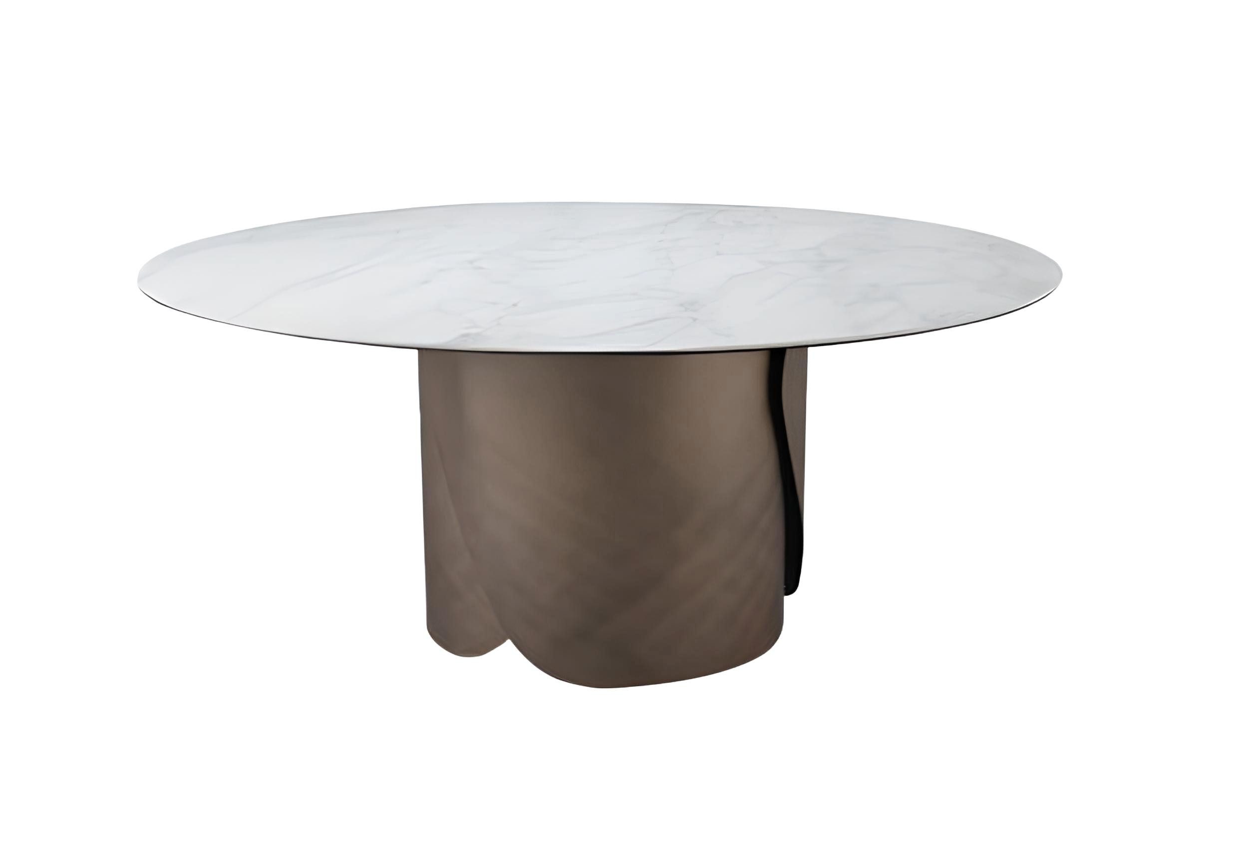 JVmoebel Esstisch Rund Esstisch Designer Tisch Design Tisch Metall Esszimmer (1-St., Esstisch), Made in Europa