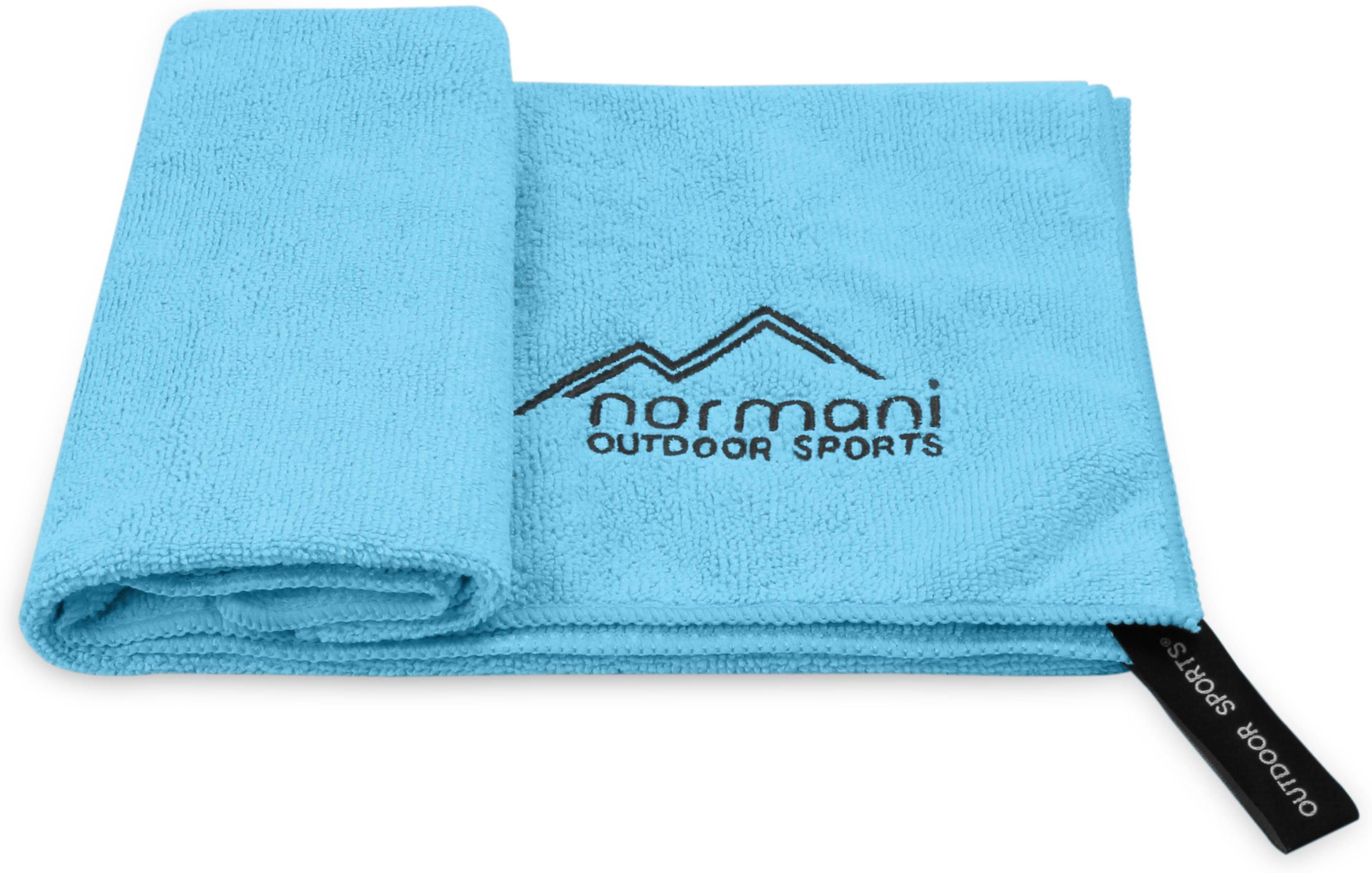 normani Reisehandtuch Mikrofaserhandtuch Polyester 40x80 Blau Terry