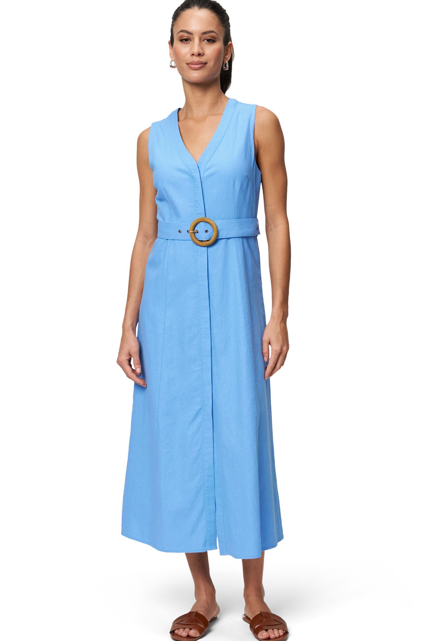 Midikleid zero Midikleid mit Gürtel