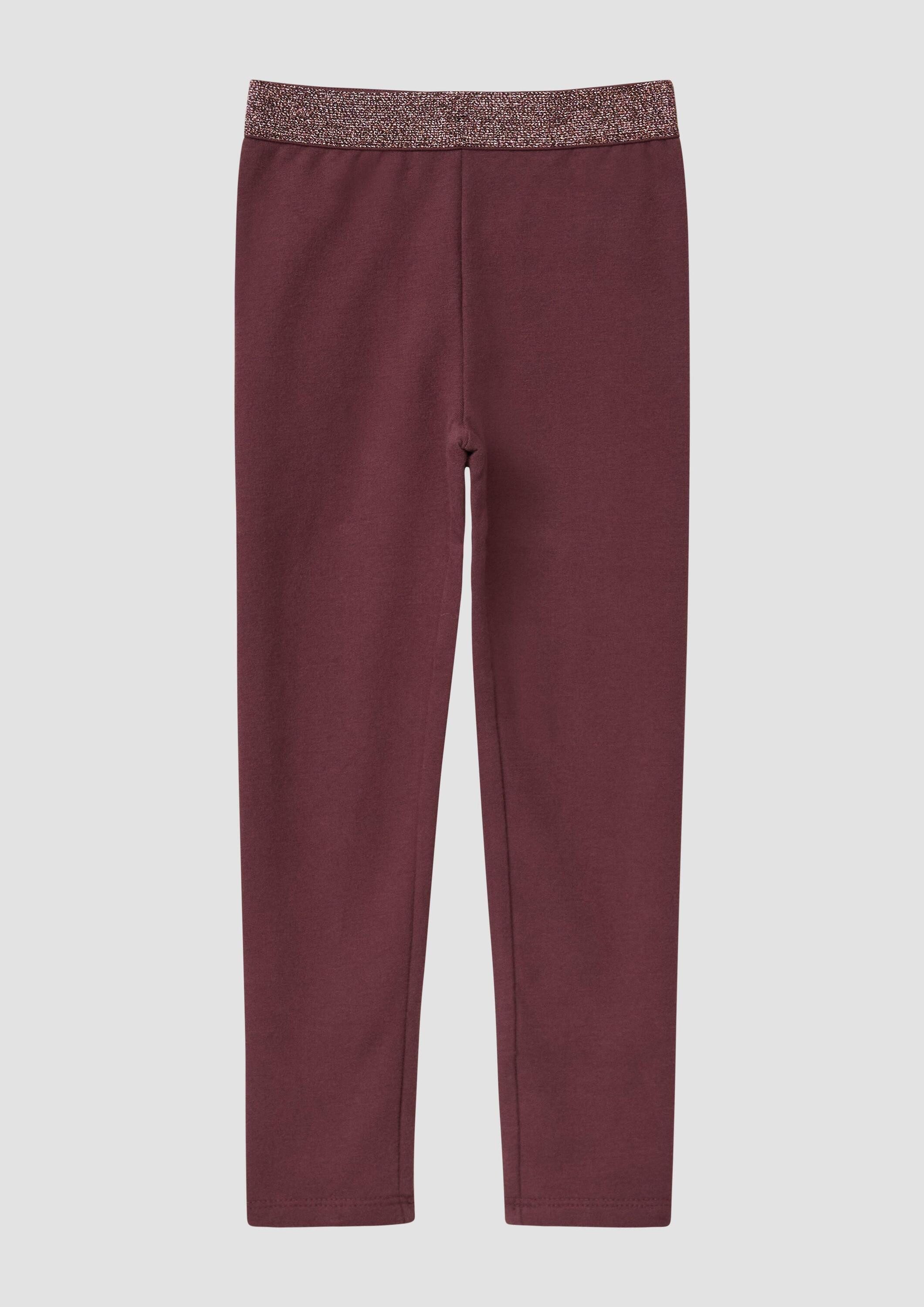 s.Oliver Леггинсы Leggins Sweat-Leggings mit Glitzerbund