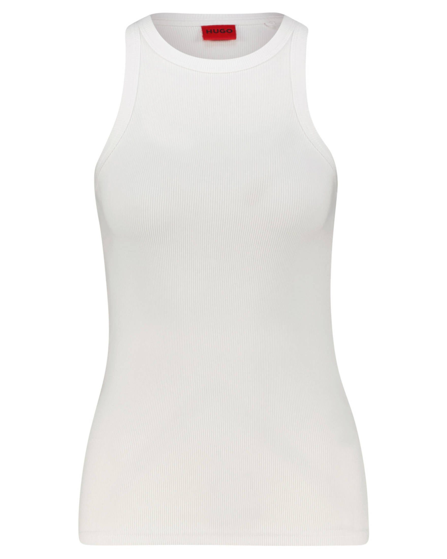 HUGO T-Shirt Damen Tanktop CLASSIC TANK Slim Fit (1-tlg) weiss (10)