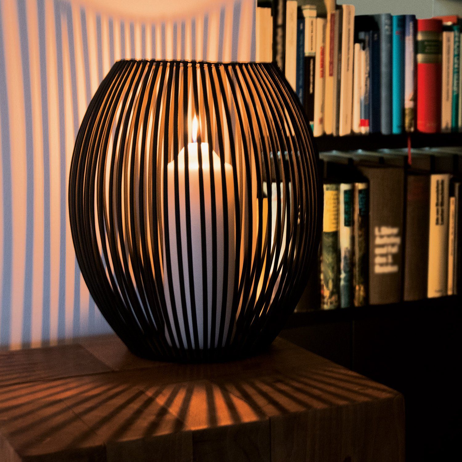 PHILIPPI Kerzenständer Louisiana Windlicht L Höhe 26cm aus Eisen pulverbeschichtet