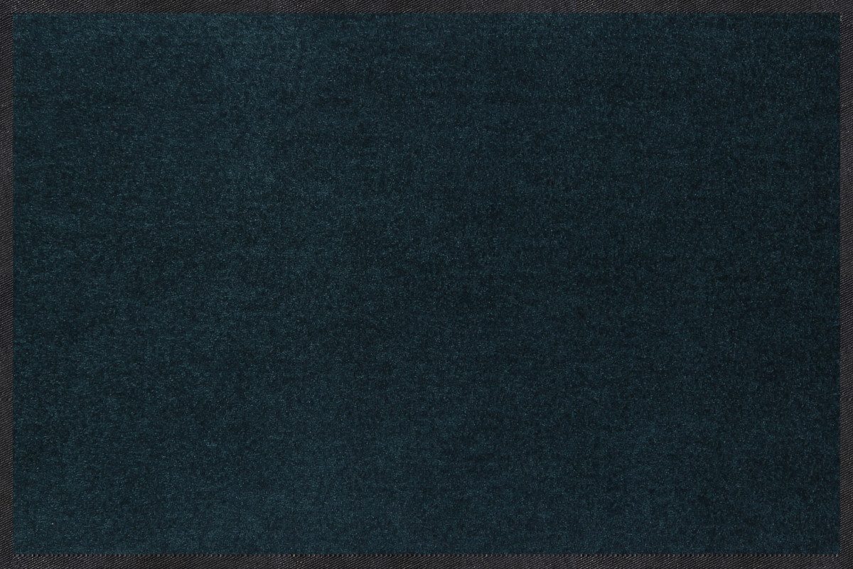 Salonloewe Fußmatte Monochrome BLAUPETROL 40x60 cm, In- und Outdoor, waschbar bei 40° Grad und trocknergeeignet