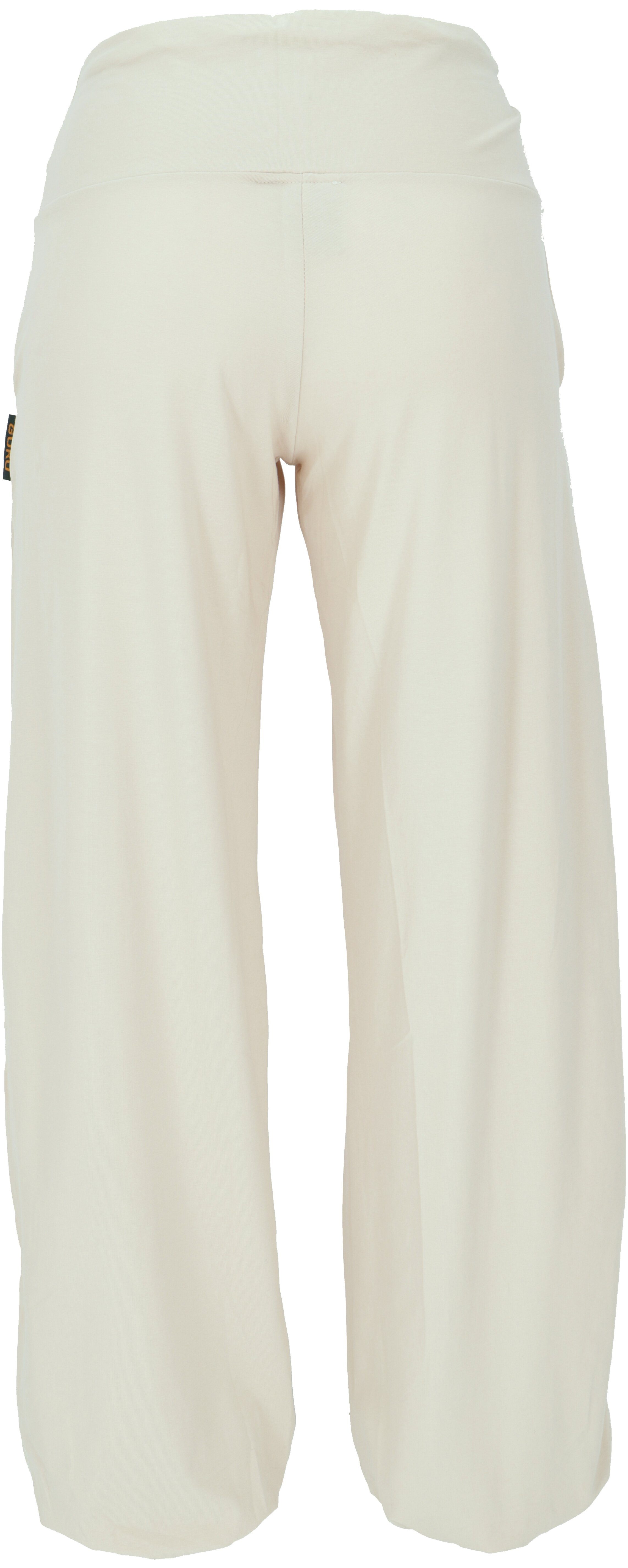 Guru-Shop Relaxhose Yogahose aus Bio-Baumwolle, Pluderhose - sand alternati günstig online kaufen