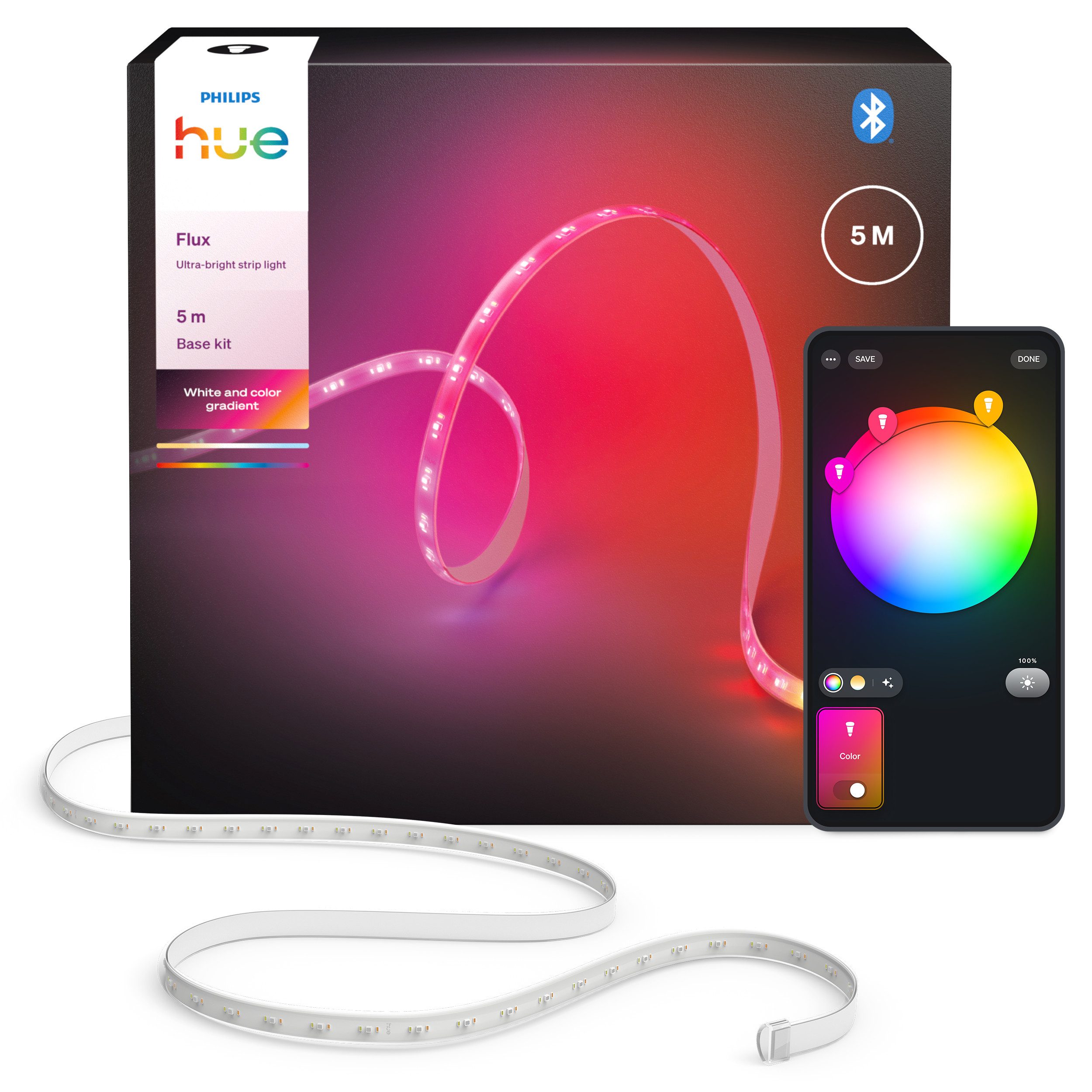 Philips Hue LED-Streifen Flux Ultra Bright Gradient Lightstrip