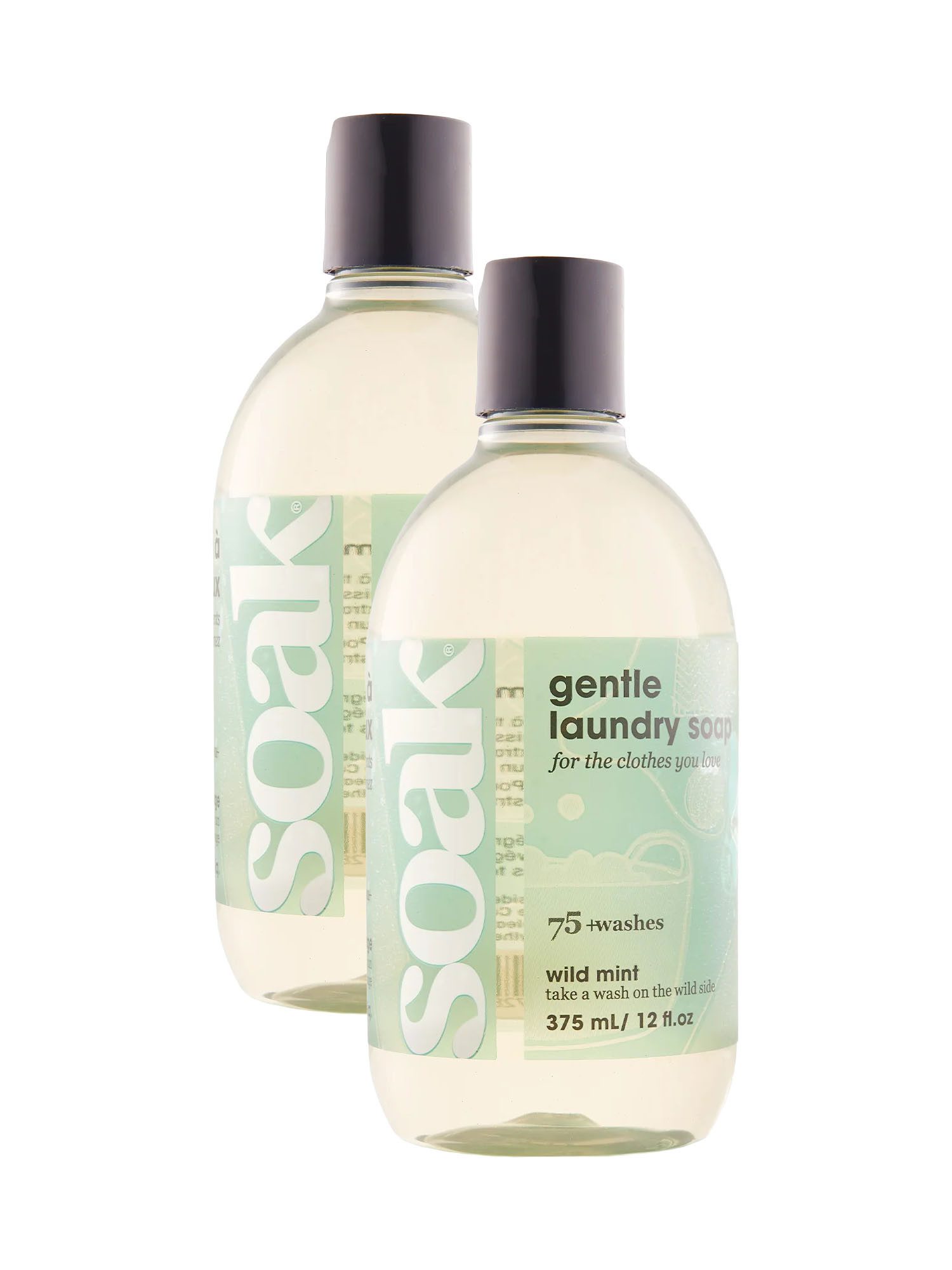 Soak 2-Pack Nachhaltiges Waschmittel - Biologisch abbaubar - Ohne Ausspülen Spezialwaschmittel (2-St. Flüssig Vollwaschmittel biologisch abbaubar)