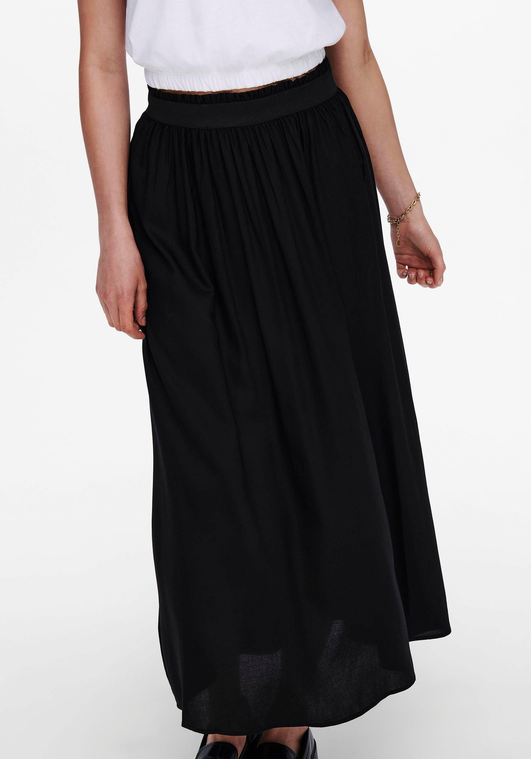 LONG WVN SKIRT LIFE NOOS ONLVENEDIG ONLY Maxirock Black