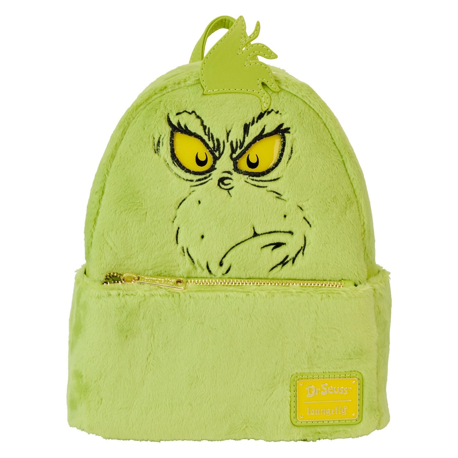 Loungefly Minirucksack Dr Seuss by Loungefly Mini-Rucksack Grinch Light Up Cosplay (1-tlg), Material: PU Leder
