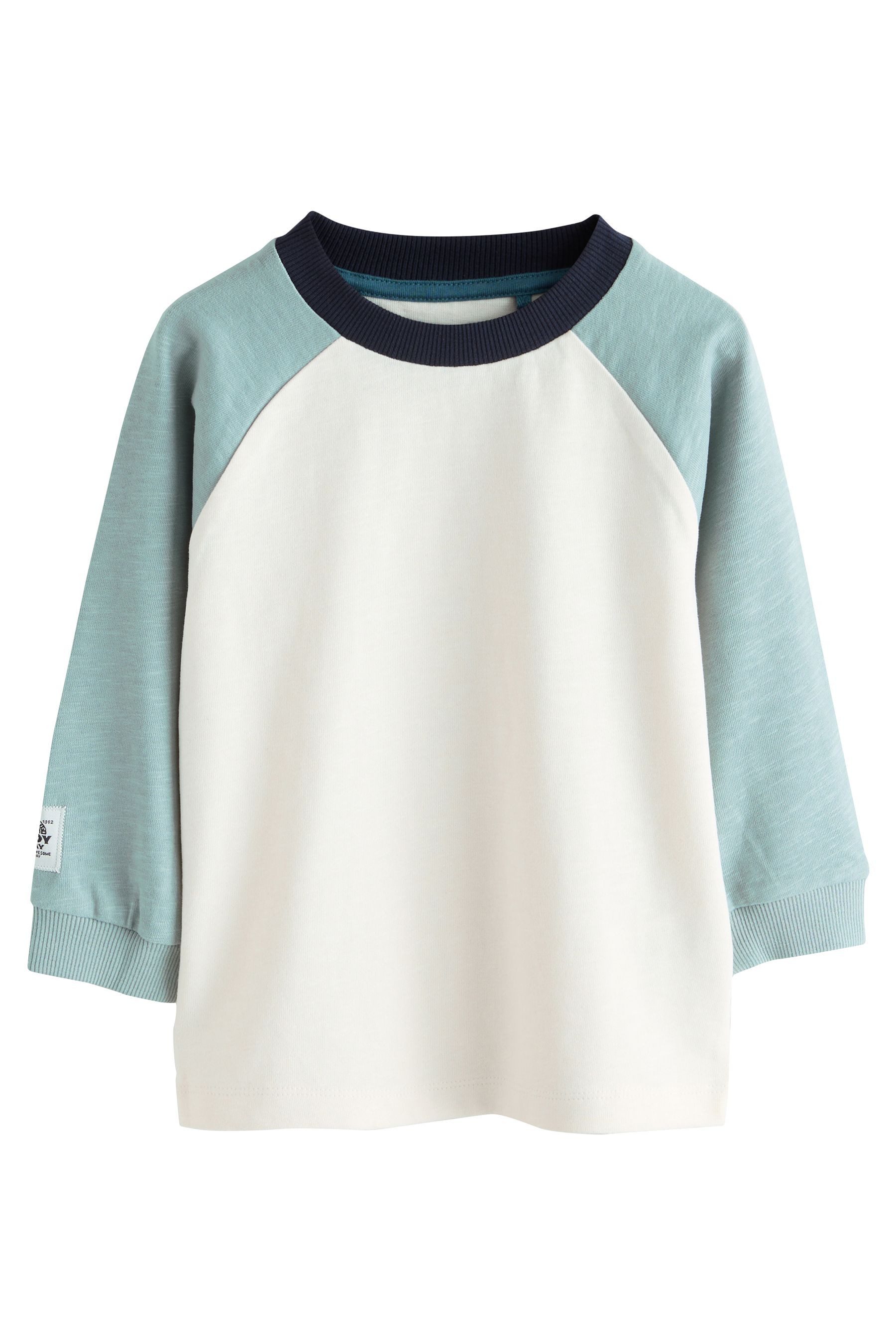 Next Langarmshirt 3 x Langarmshirts mit Struktur (3-tlg)
