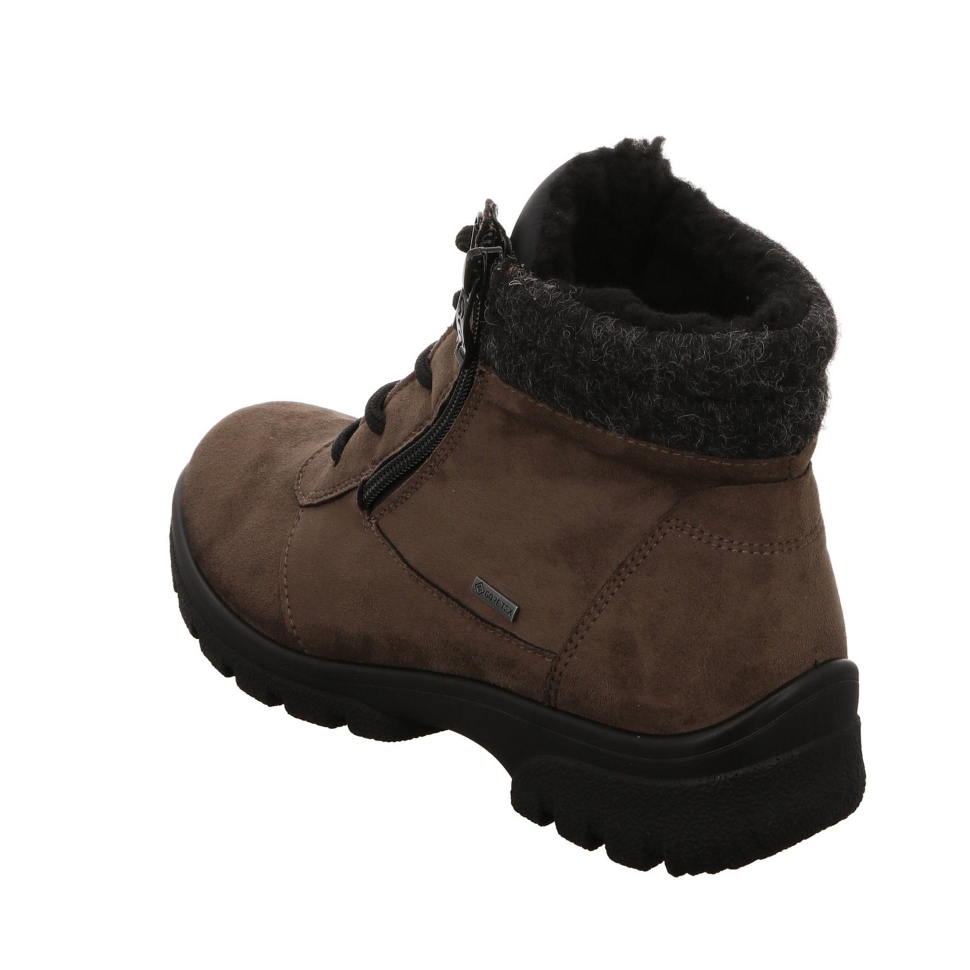 Snowboots Saas-Fee Snowboots Boots Schuhe Ara Leder-/Textilkombination taiga/schwarz Damen
