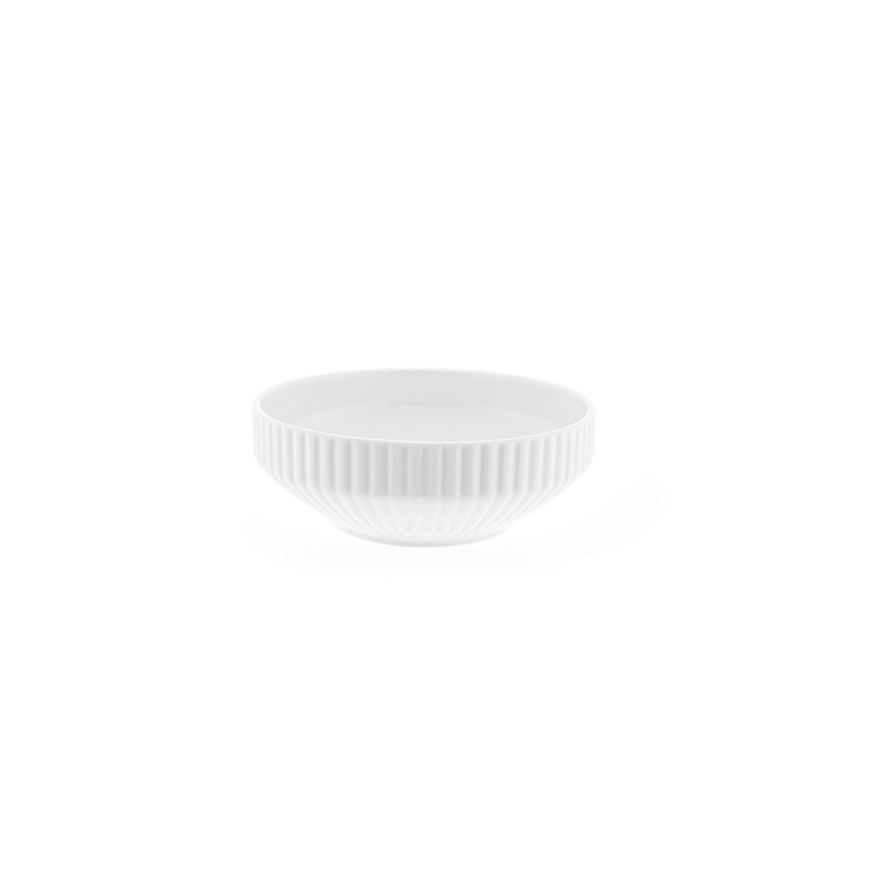 Almina Tafelservice Borneo im Relief-Design - 27-teiliges Set aus Porzellan in Weiß (27-tlg), 6 Personen, Porzellan, 27 Teile, für 6 Personen