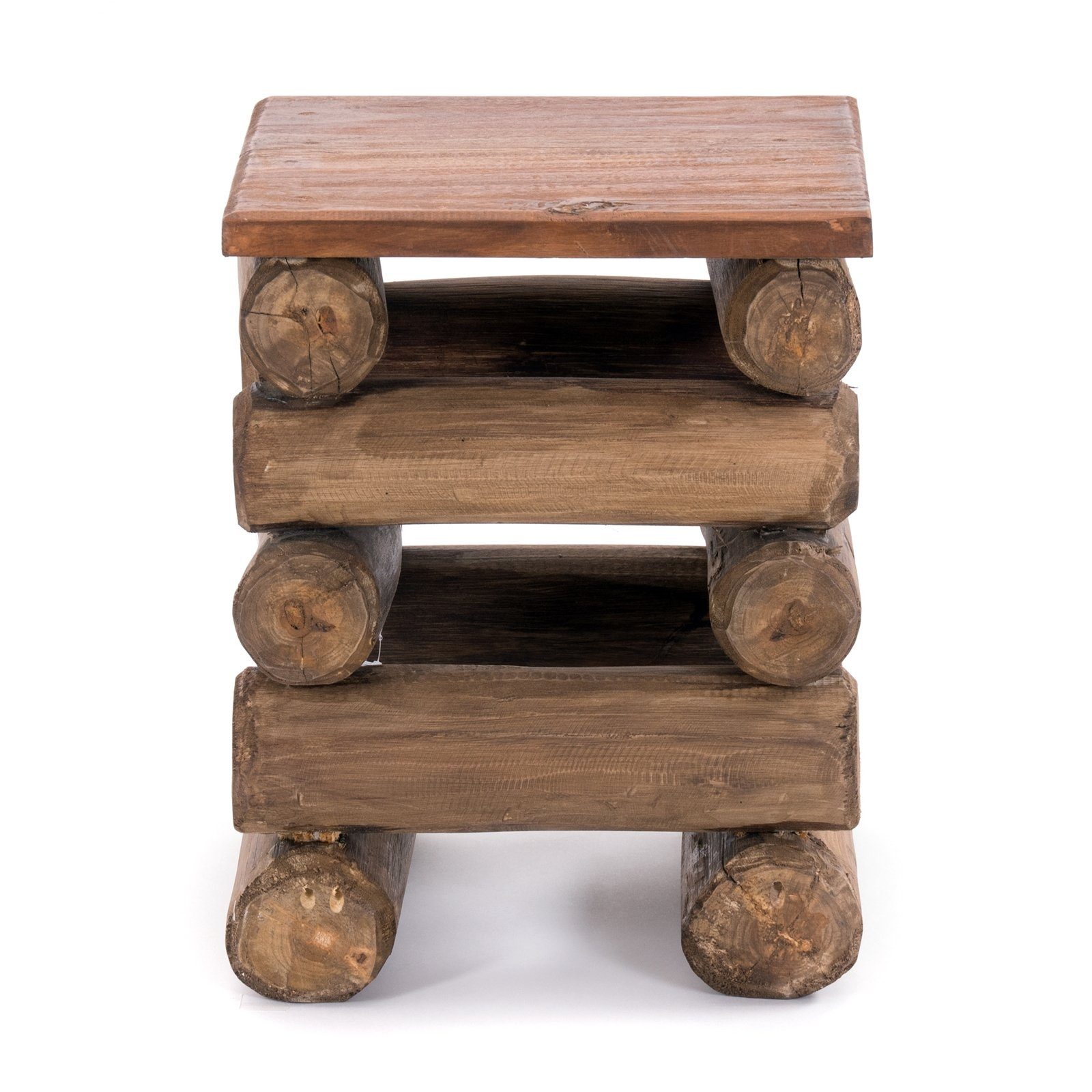 DESIGN DELIGHTS Hocker HOCKER "BLOCK 38", 30x30x39cm (BxTxH), Altholz Holz massiv, Sitzhock