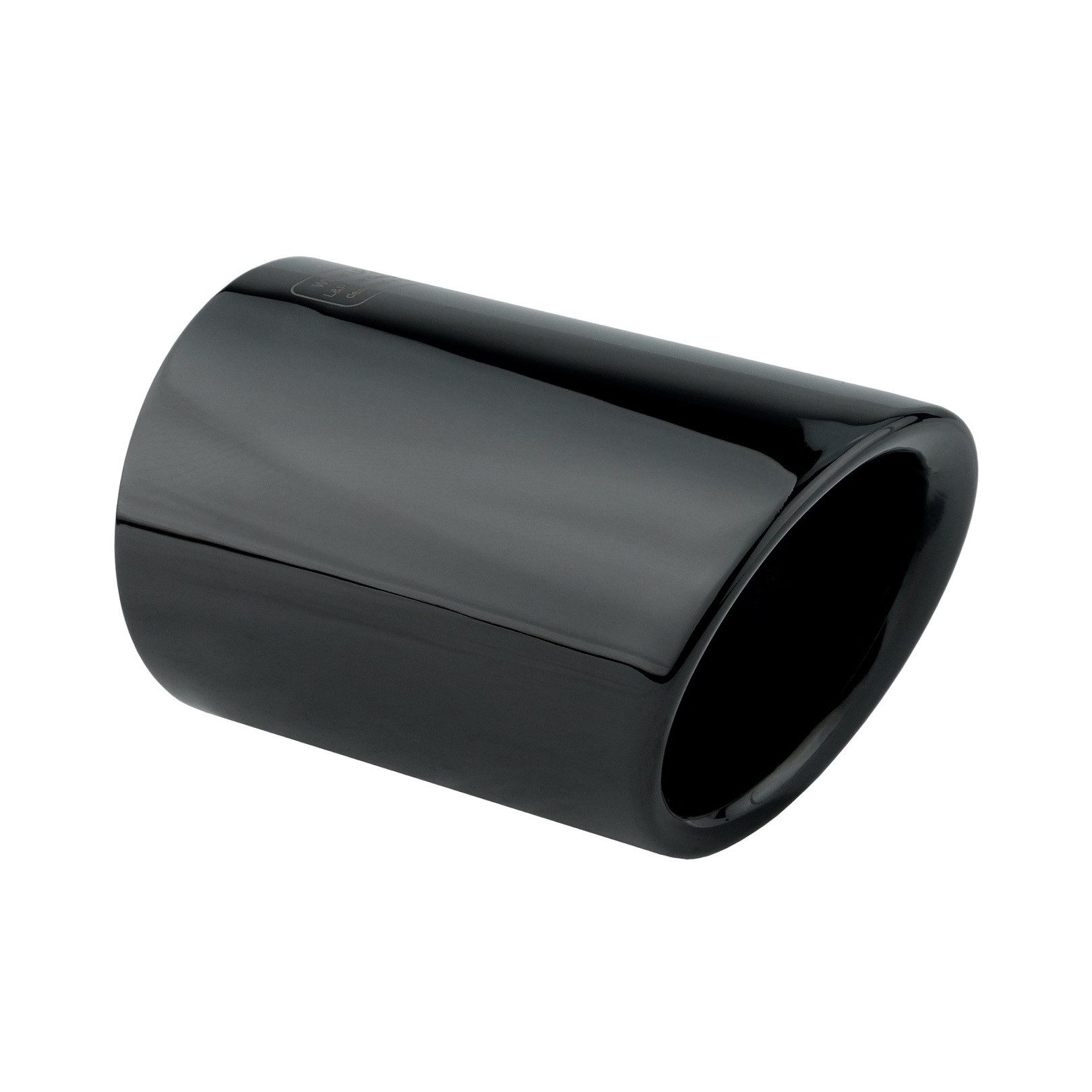 L & P Car Design Auspuff-Flexrohr 1 Auspuffblende Schwarz Chrom Edelstahl für VW Beetle Golf Polo Audi, 73,5 mm