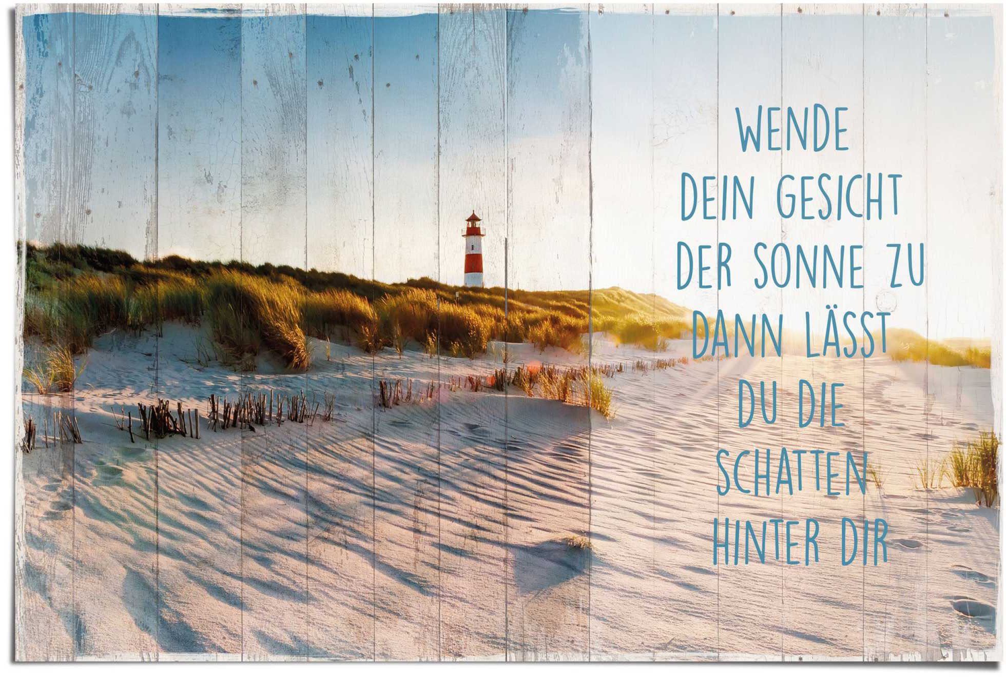 Strand, Reinders! Poster (1 Sonne St) am