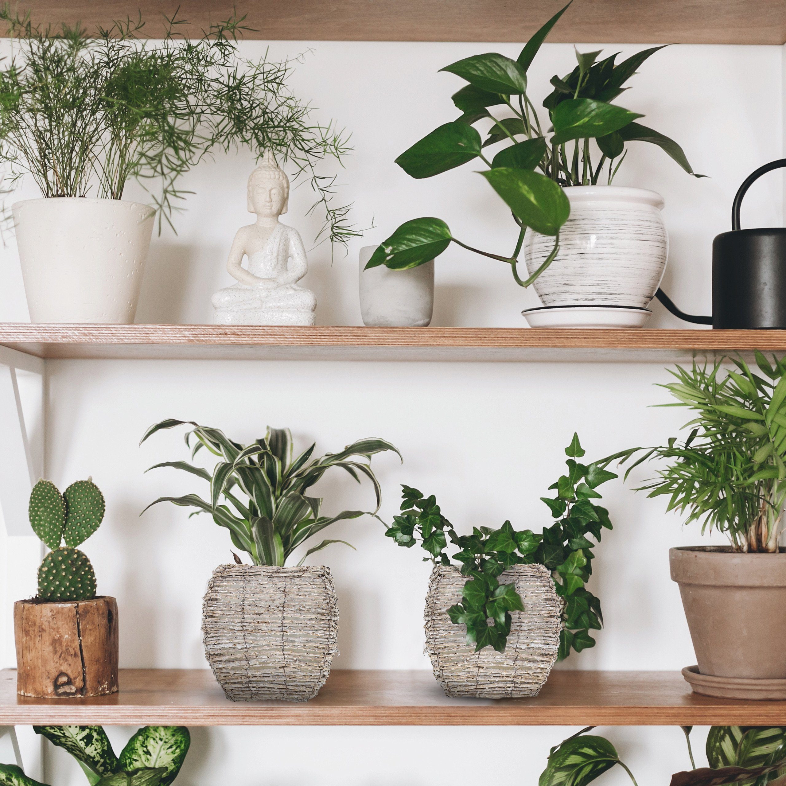 relaxdays Blumentopf Eckiger Blumentopf im 2er günstig online kaufen