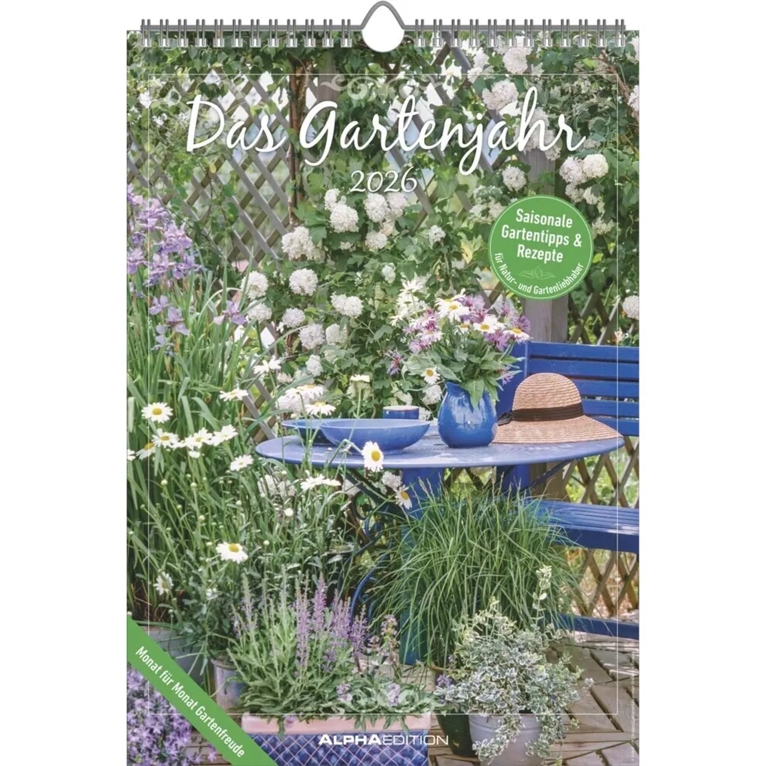 Alpha Edition Wandkalender Alpha Edition - Das Gartenjahr Kalender 2026 - 23,7x34 cm -...
