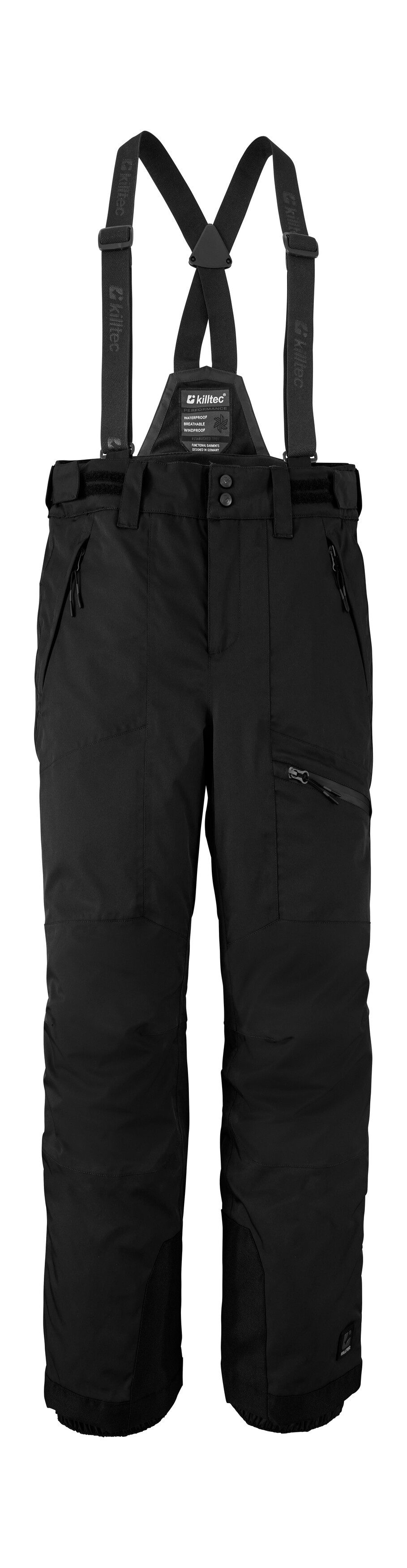 Killtec Skihose Boys Skihose 242 Wasserdichte Skihose mit abnehmbarem Latz und verstellbarem Bund