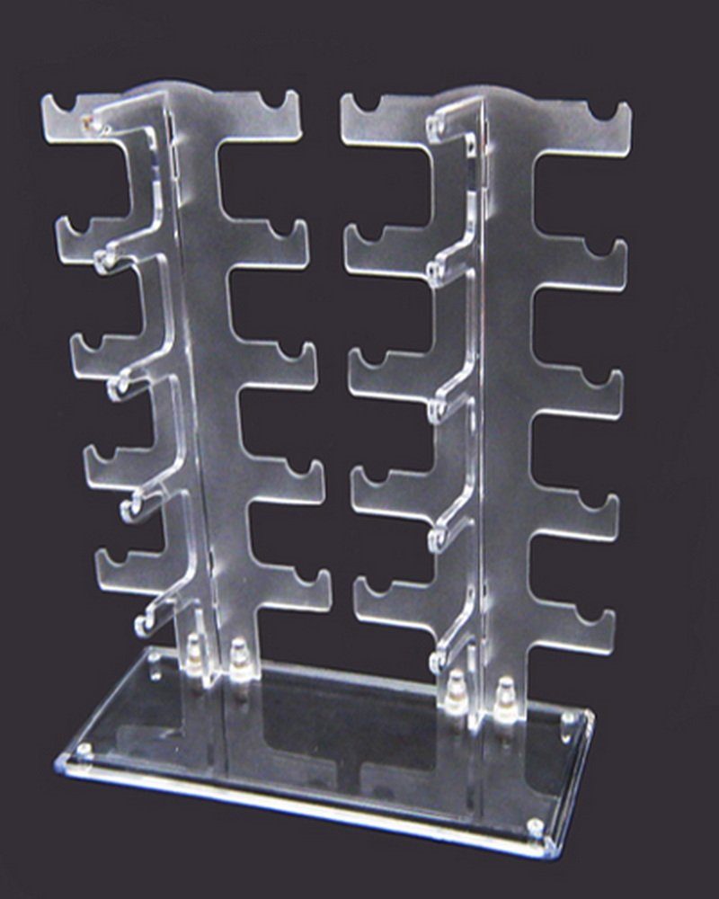 Brillenetui Acryl Brillenständer Brillenpräsenter Brillenhalter für 10 Brillen