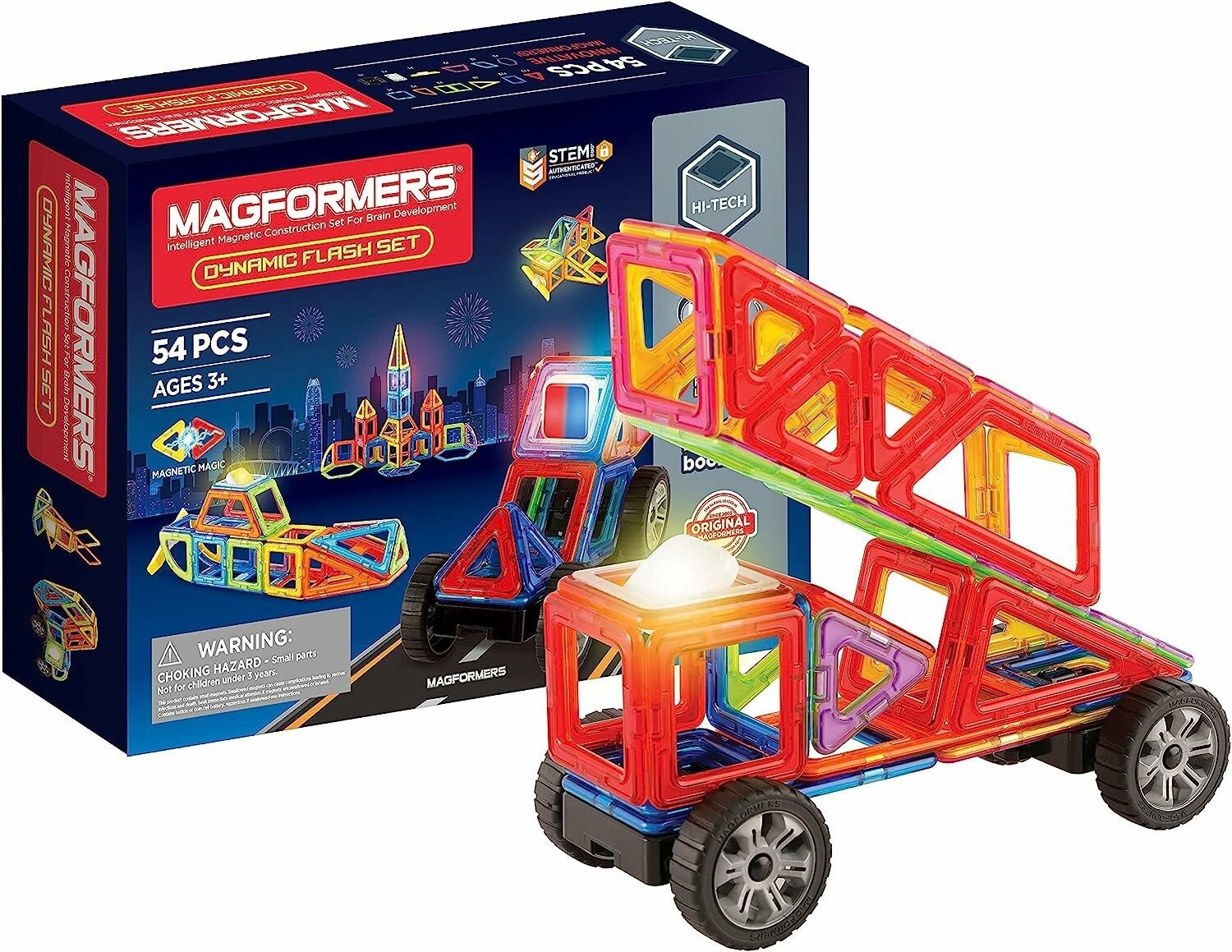 MAGFORMERS MAGFORMERS Dynamic Flash 54 Stück Magnetspielbausteine
