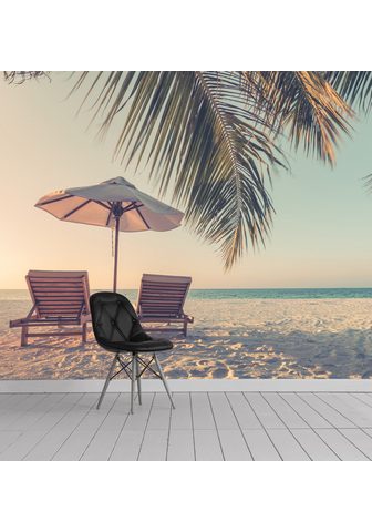  Queence fototapetas Strandliegen ant M...