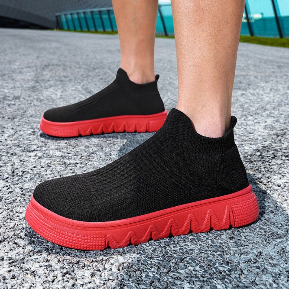 HUSK'SWARE Barfußschuh (atmungsaktive Freizeitschuhe für breite Füße) Paar-Sportschuhe mit Flyknit-Obermaterial, leichte Laufschuhe
