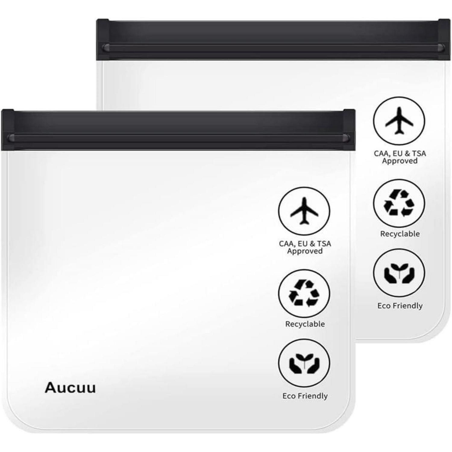 LuxusKollektion Liquidtasche 1L Flugzeug Kulturbeutel Transparent, Wasserdicht Reisekosmetiktasche