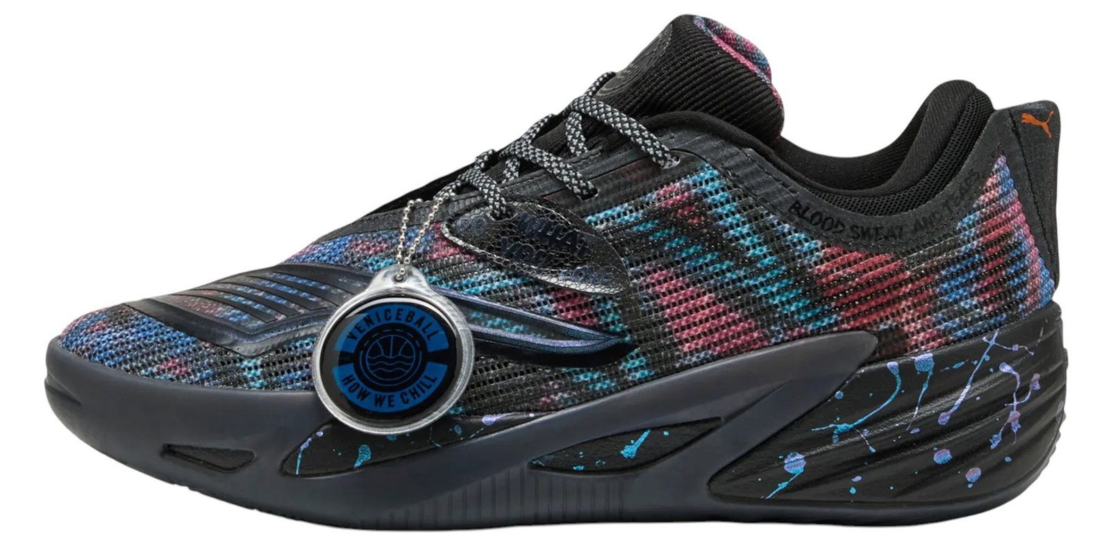 PUMA Hallen-Indoorschuhe All-Pro Nitro™ 2 VBL (Basketball) schwarz/bunt Badmintonschuh