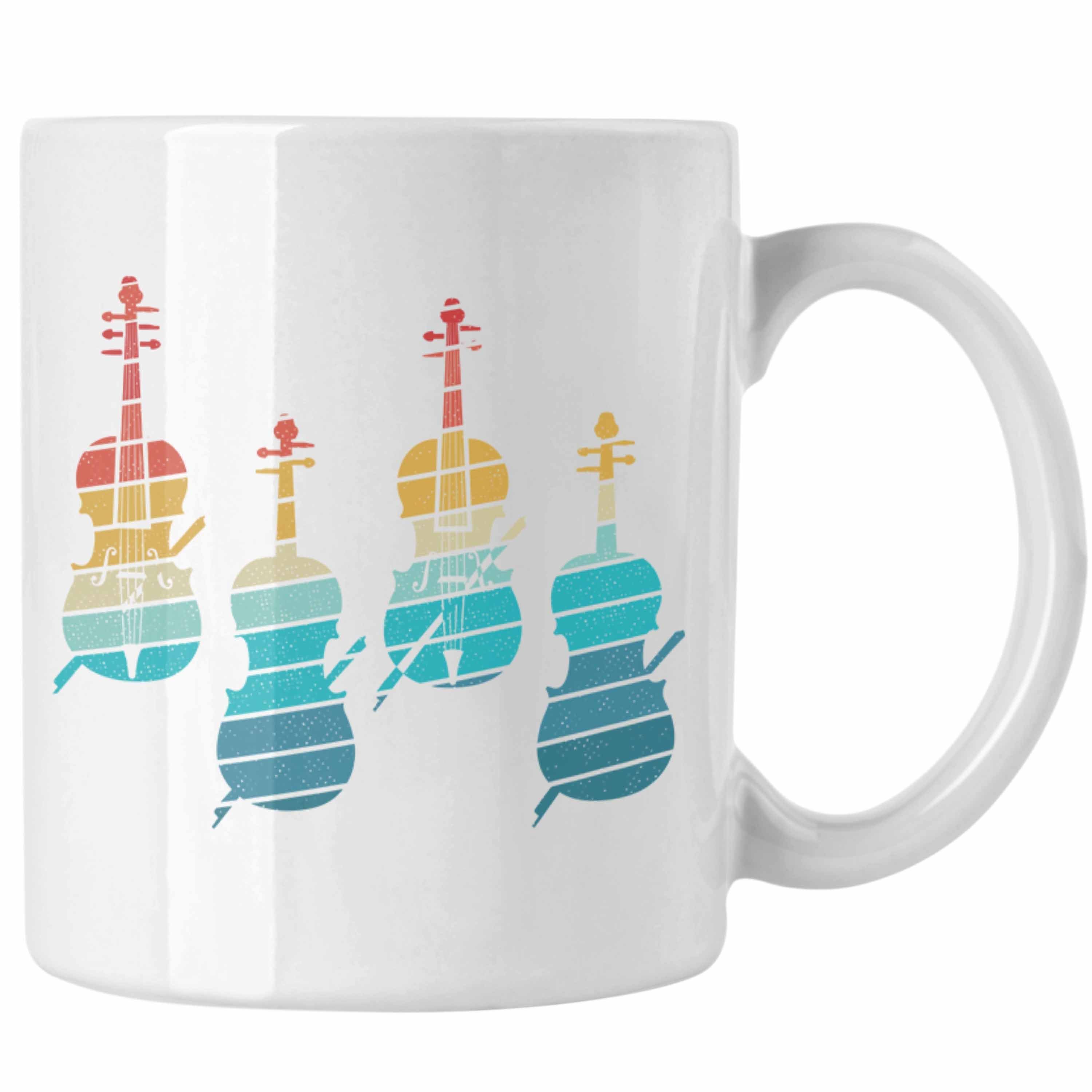 Trendation Tasse Geigenspieler Geschenk Tasse Geigenspielerin Kaffee-Becher Geigen Graf