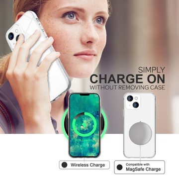 Nalia Smartphone-Hülle Apple iPhone 14 Plus, Klare Silikon Hülle / Extrem Transparent / Durchsichtig / Anti-Gelb