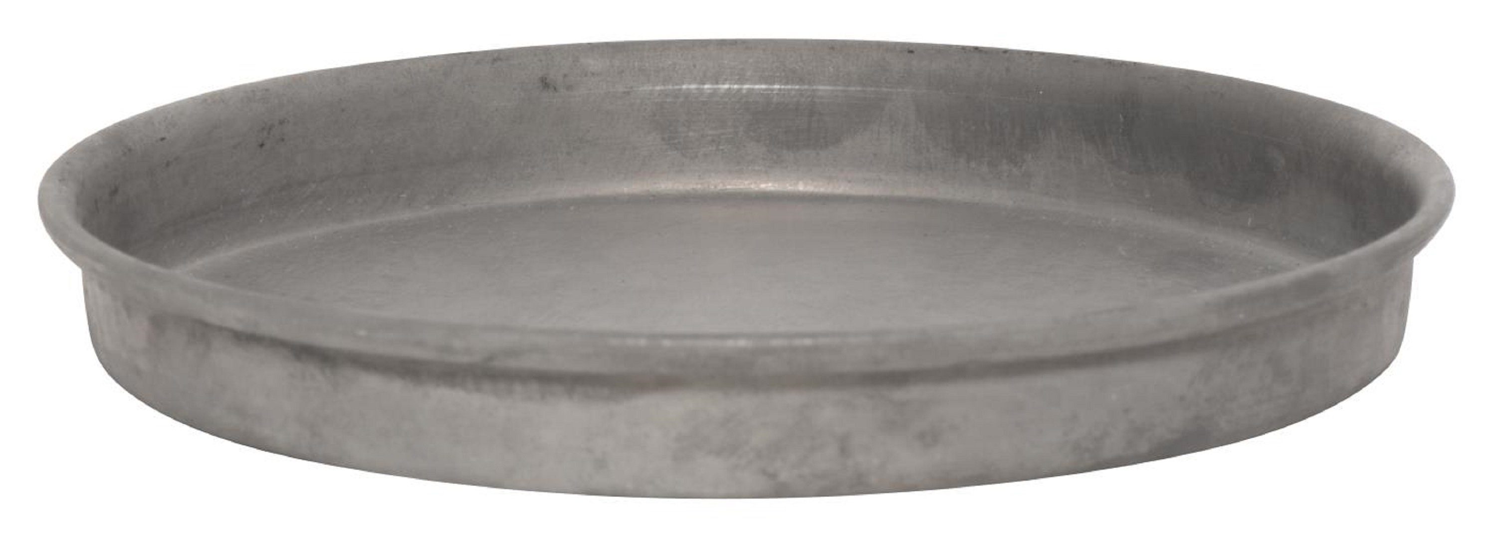 IB Laursen Kerzentablett 11 cm Kerzenständer Grau Kerzenhalter Metall Rund 