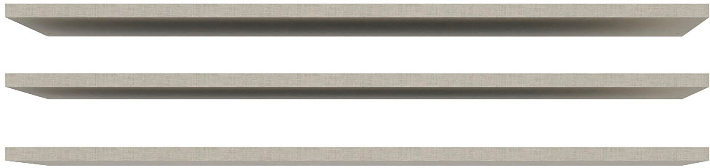 FORTE Einlegeboden (3 St), 3er Set Einlegeboden, variable Positionierung, Textilstruktur