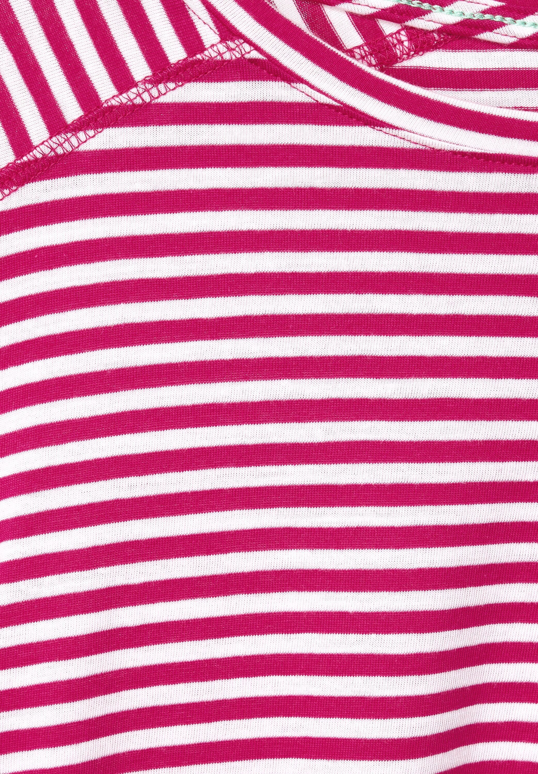 Cecil U-Boot-Ausschnitt 3/4-Arm-Shirt radiant pink mit